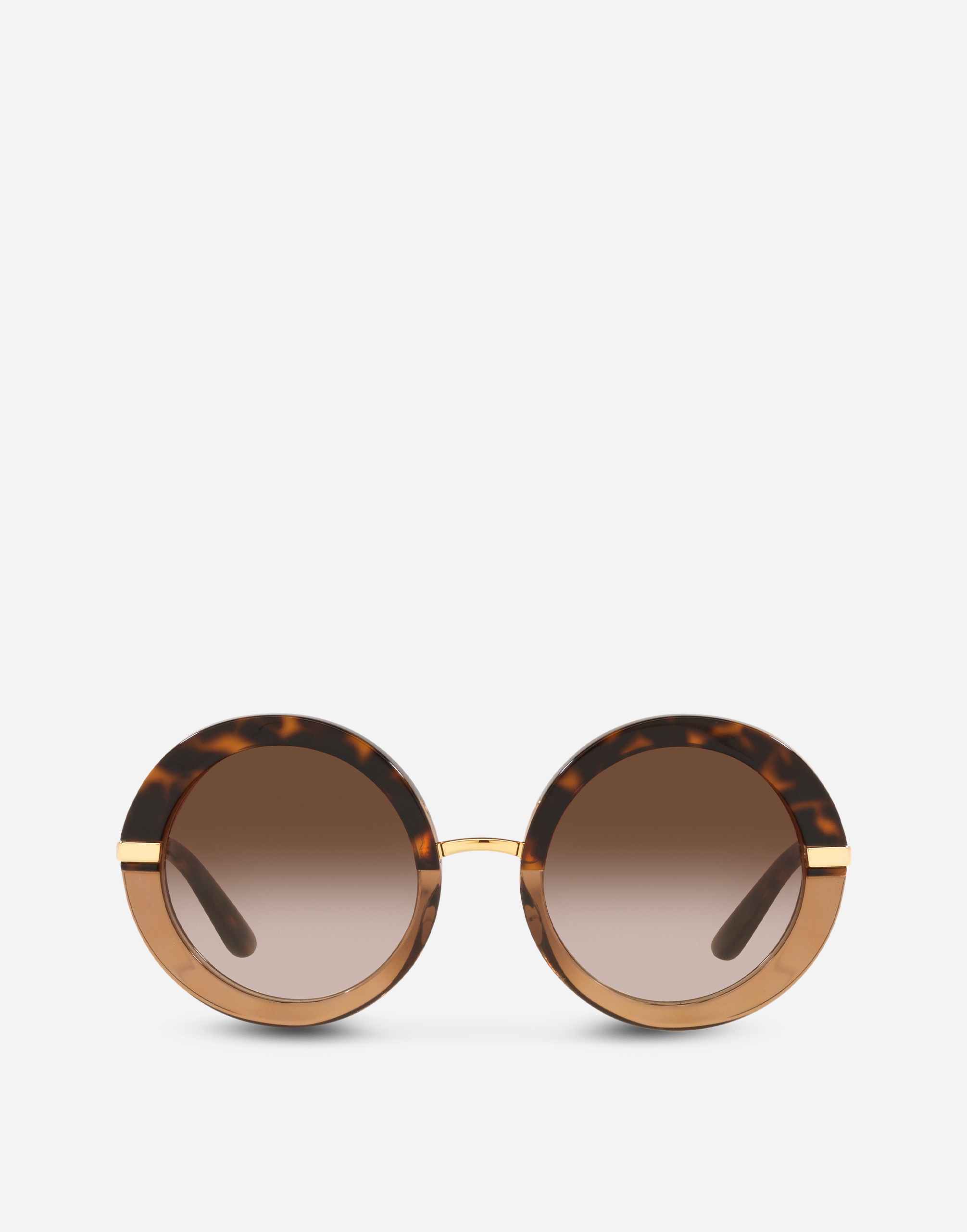 Half print sunglasses in Havana for Women | Dolce&Gabbana® US