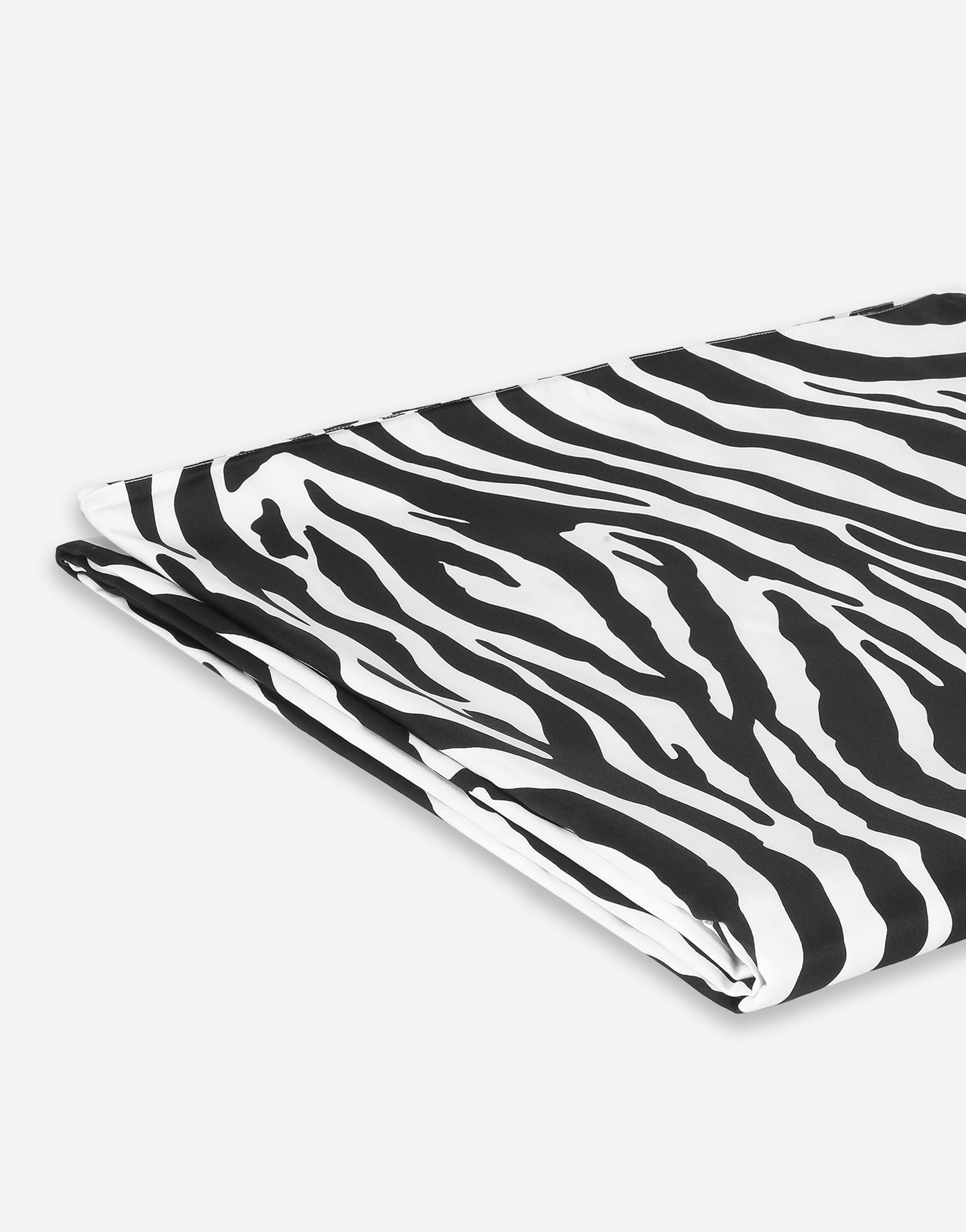 Dolce & Gabbana Cotton Sateen Duvet Cover In Black