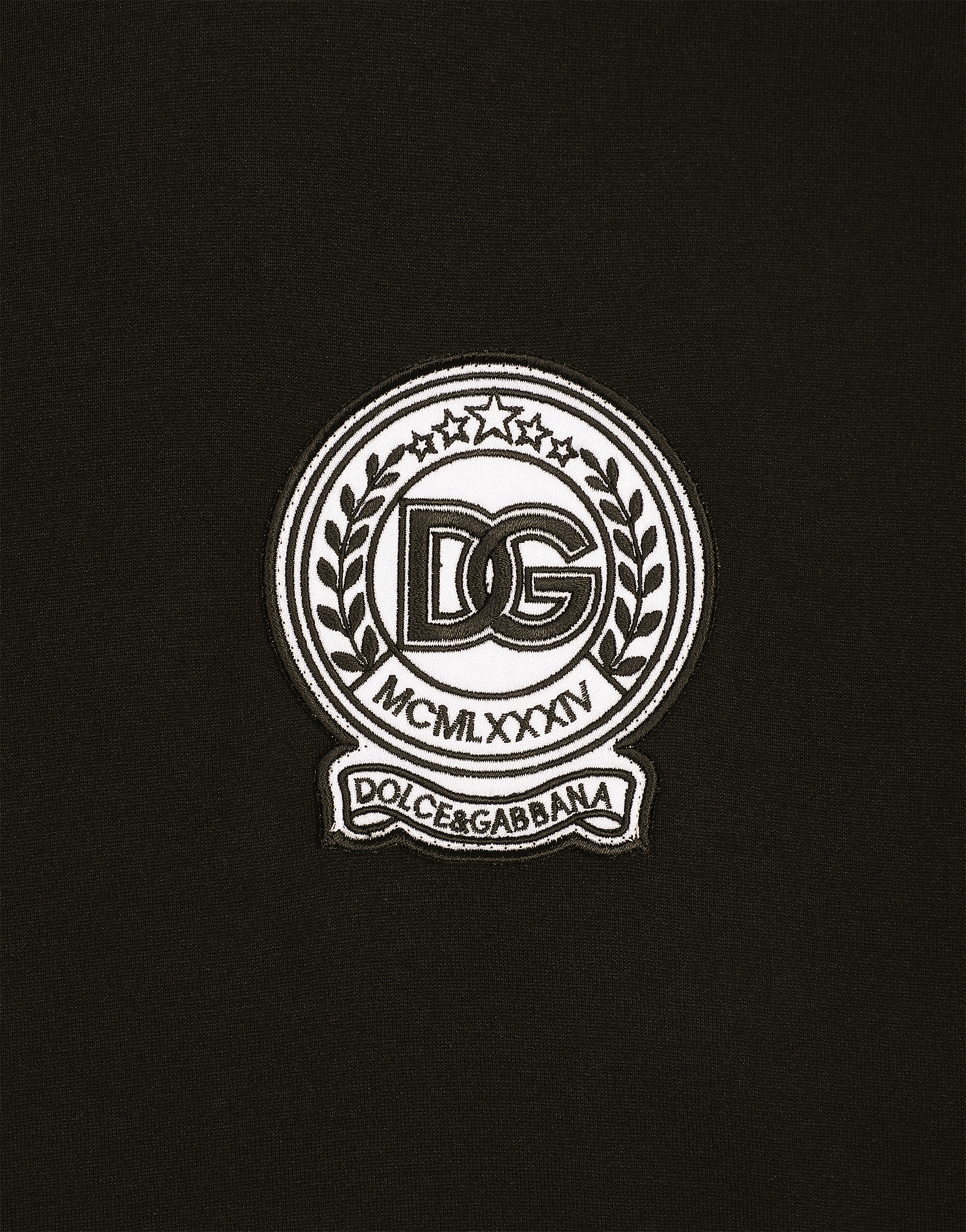 Cotton T-shirt with logo embroidery