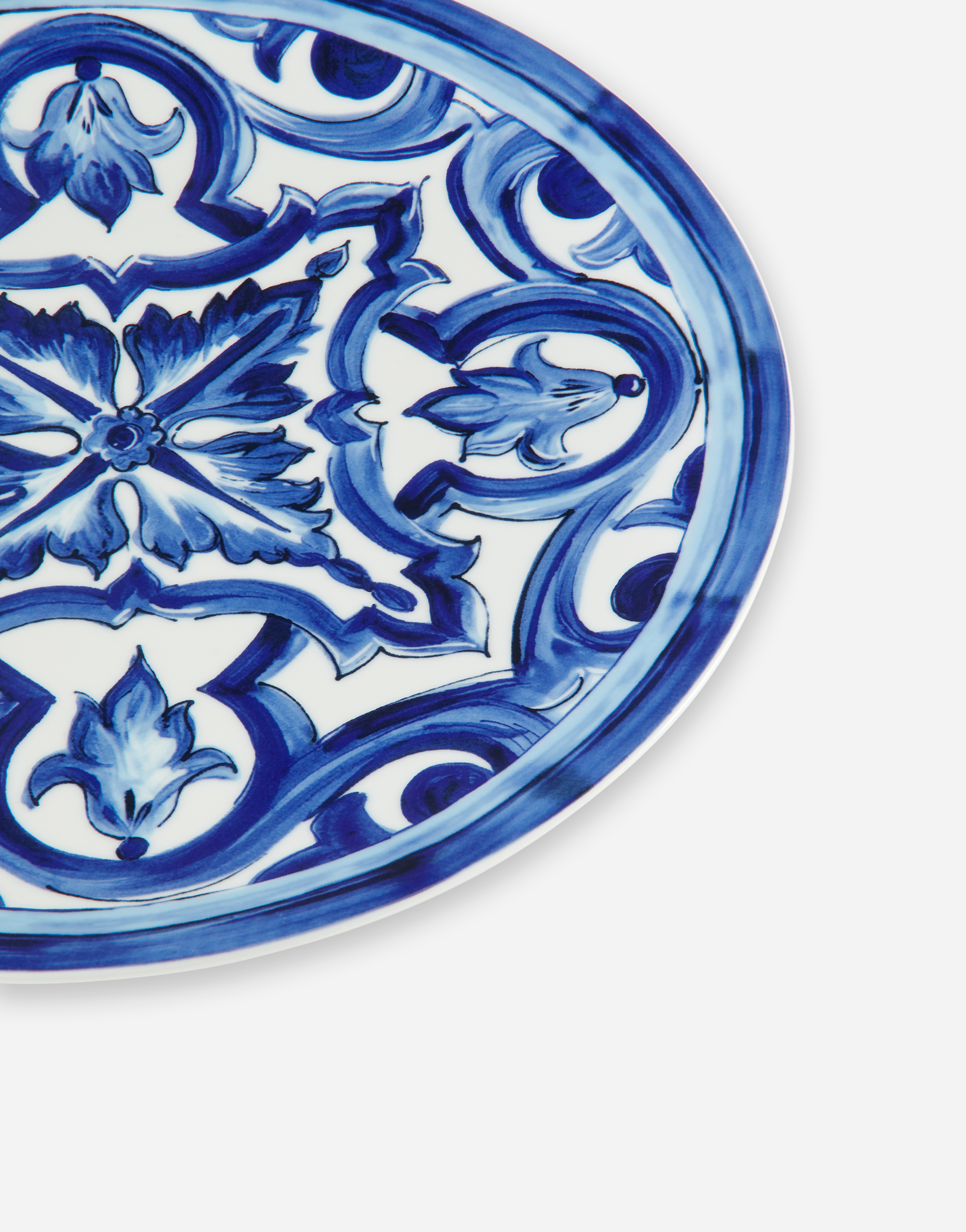 Shop Dolce & Gabbana Porcelain Charger Plate In Multicolor