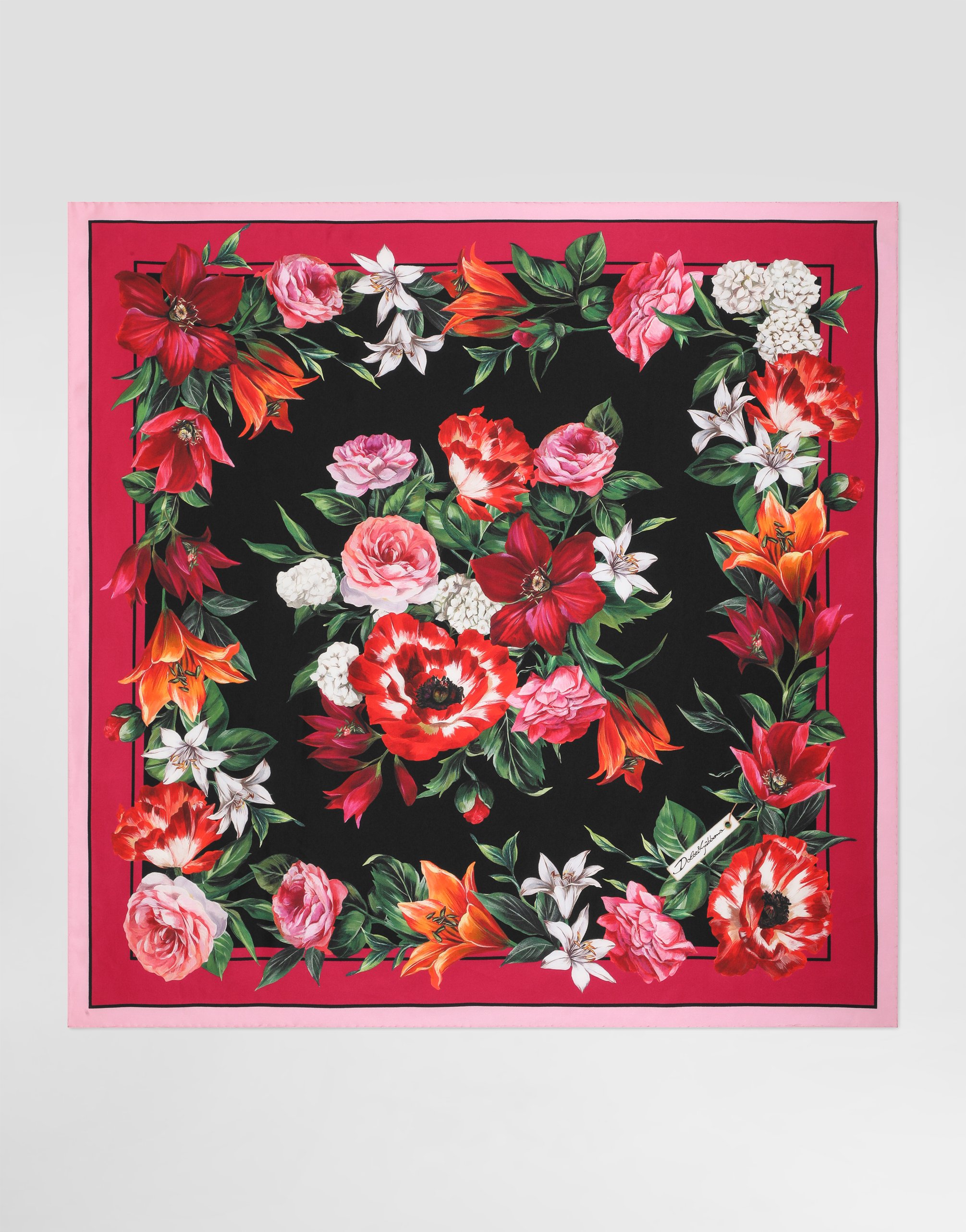 Dolce & Gabbana 90x90 Silk Twill Foulard