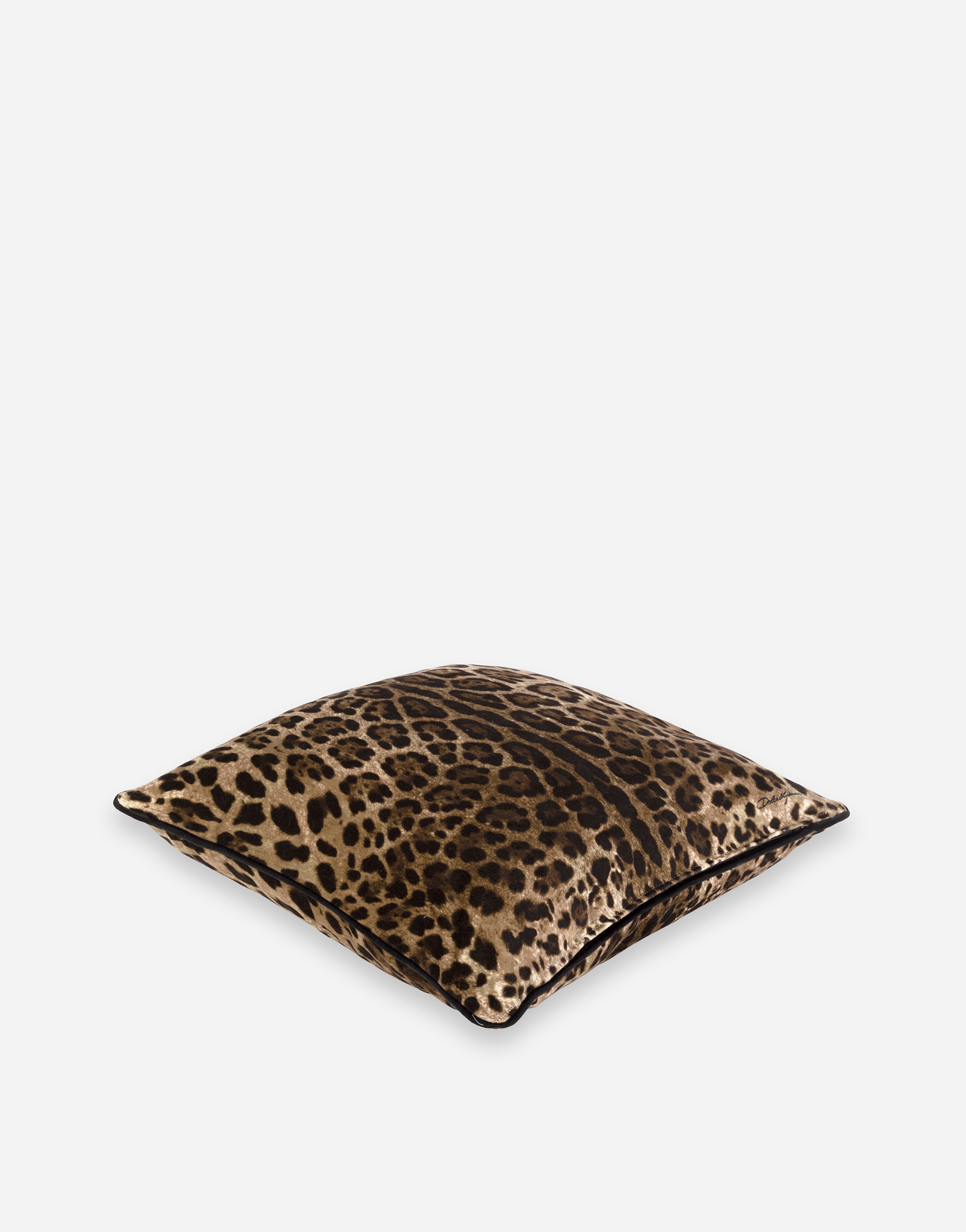 Shop Dolce & Gabbana Velvet Cushion Medium In Multicolor