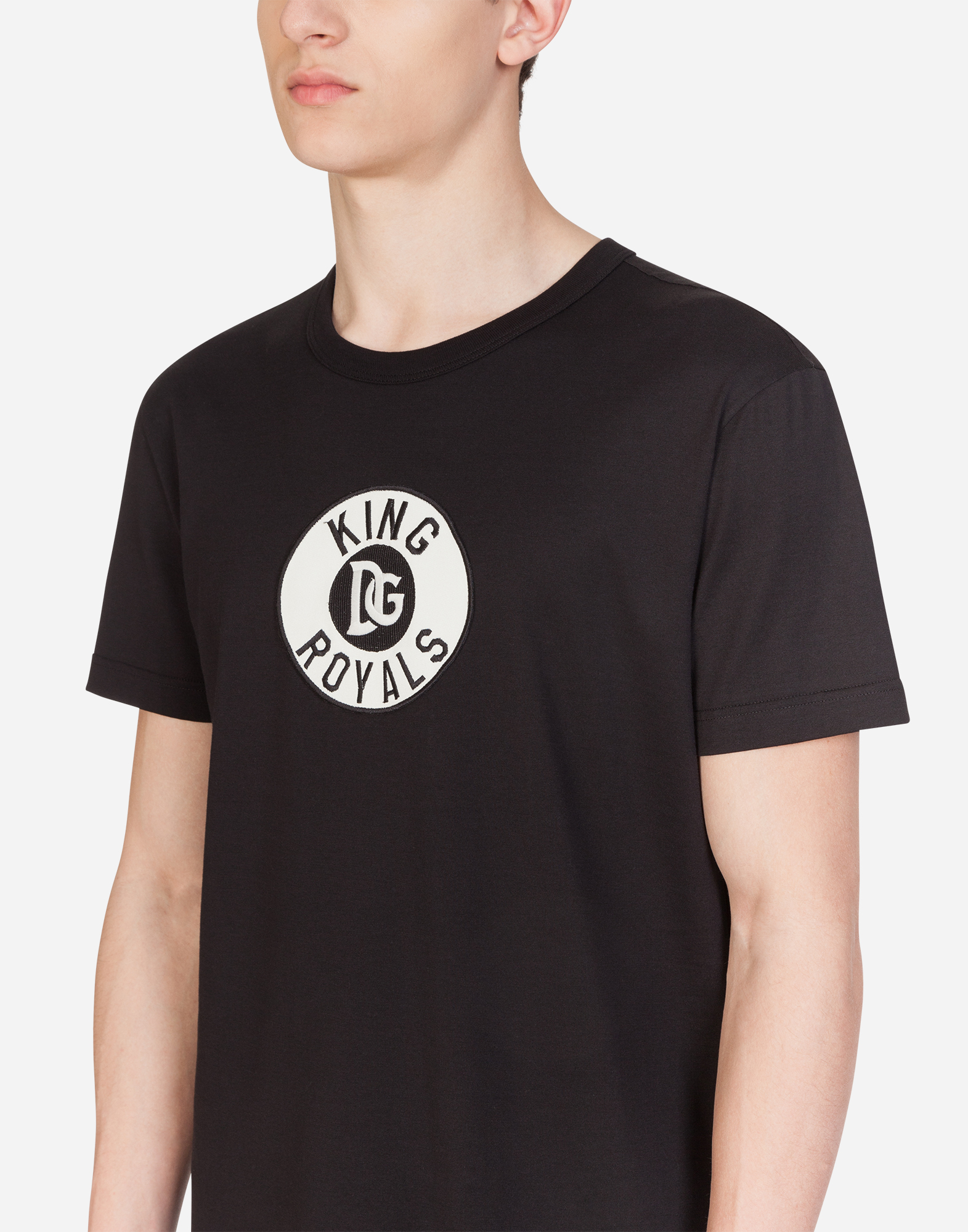 Cotton t shirt with patch