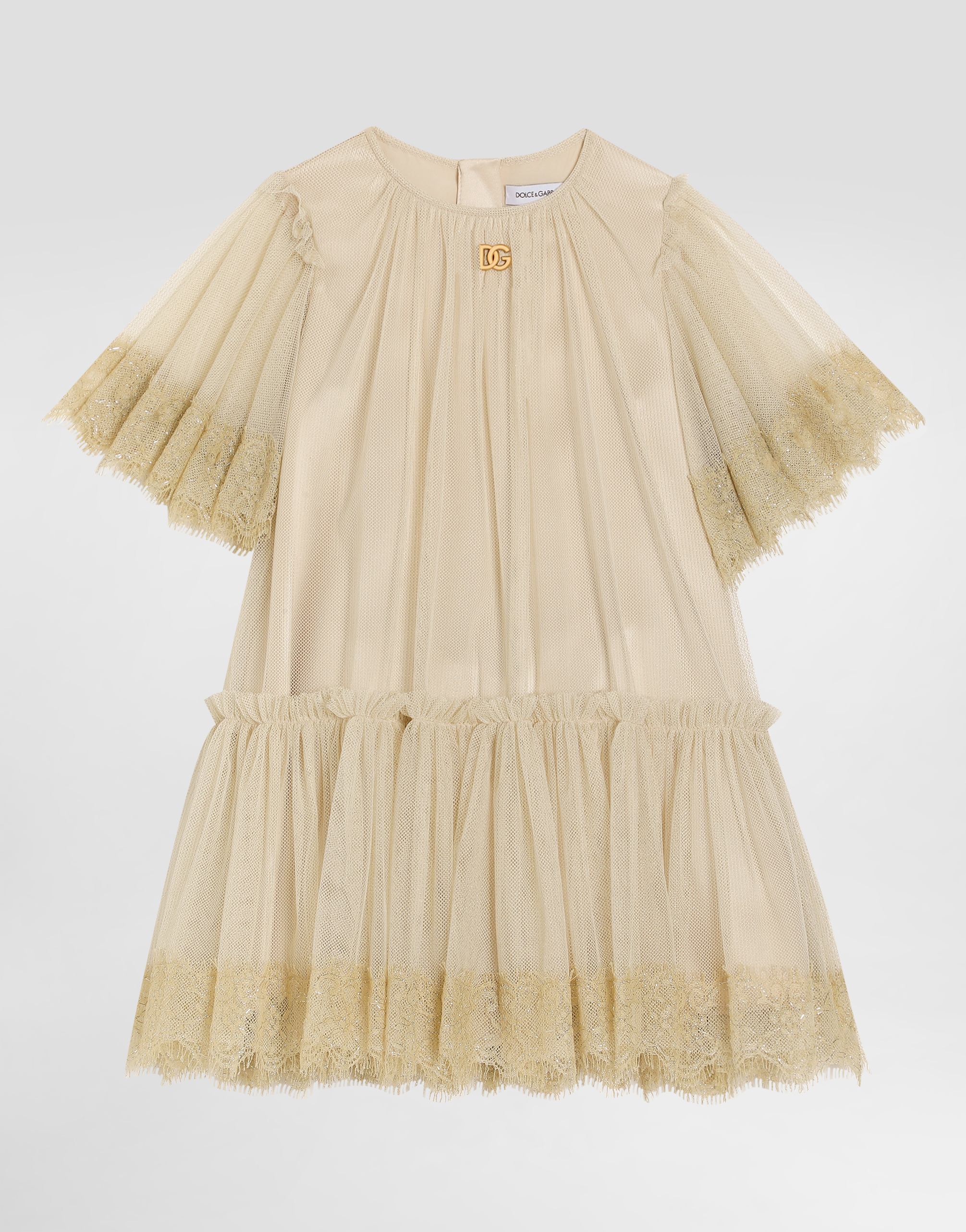 Lurex tulle dress
