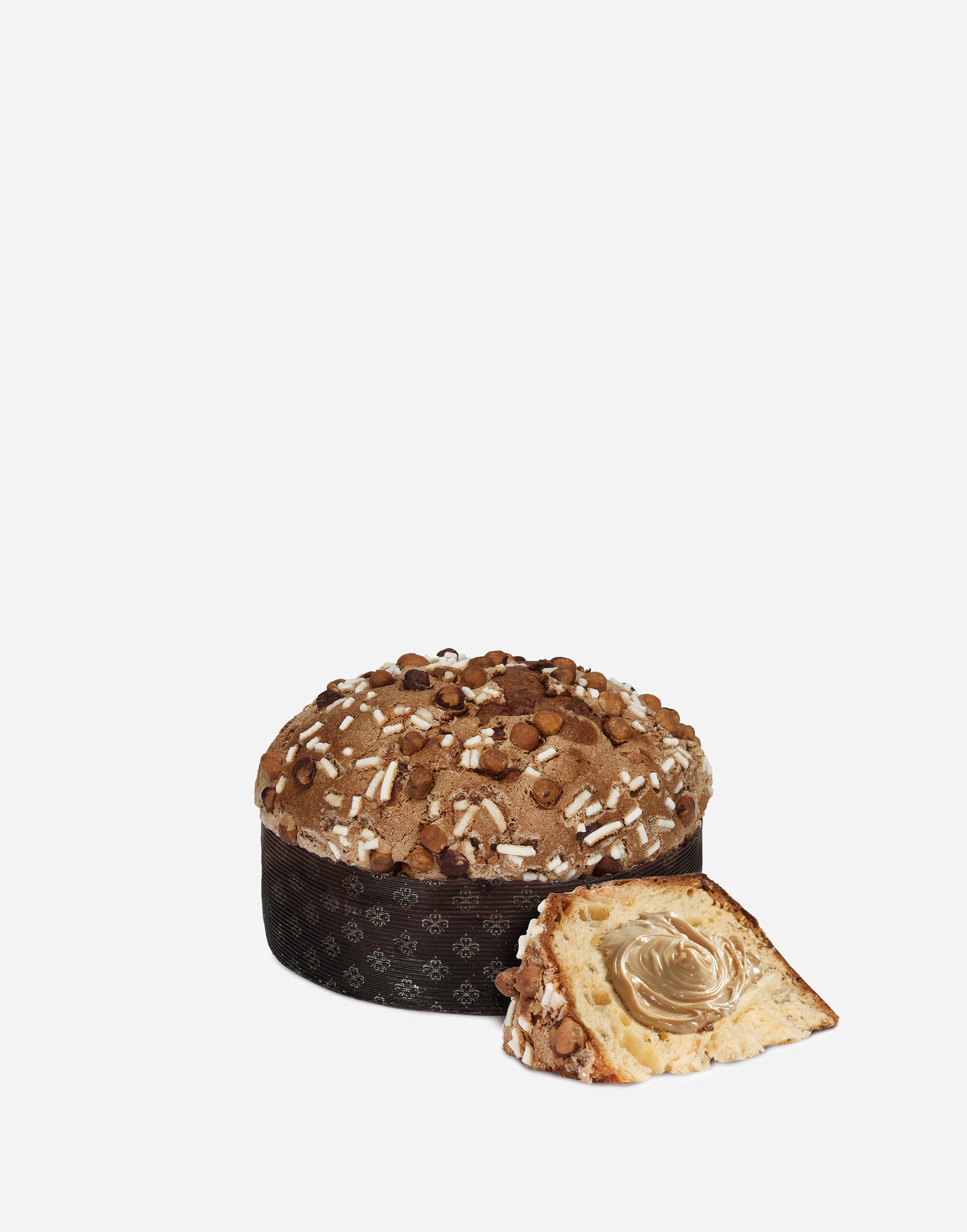 Panettone with Sicilian Hazelnuts with a velvety Sicilian Manna cream