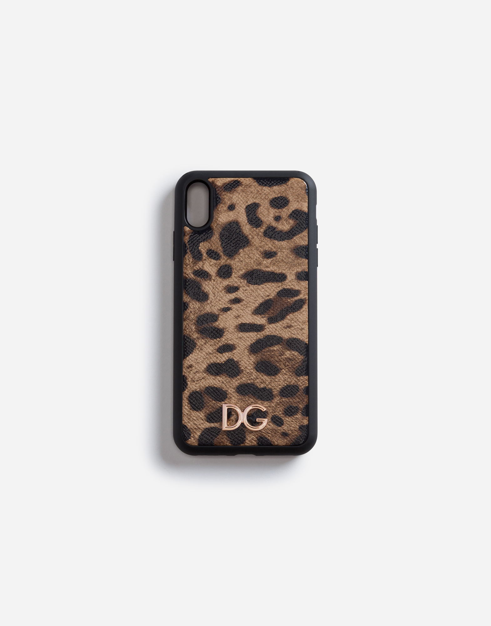 Dolce&Gabbana ドルガバmixed star iPhone XS DOLCE & GABBANA Phone Case Cover Black Leather Sacred Heart iPhone