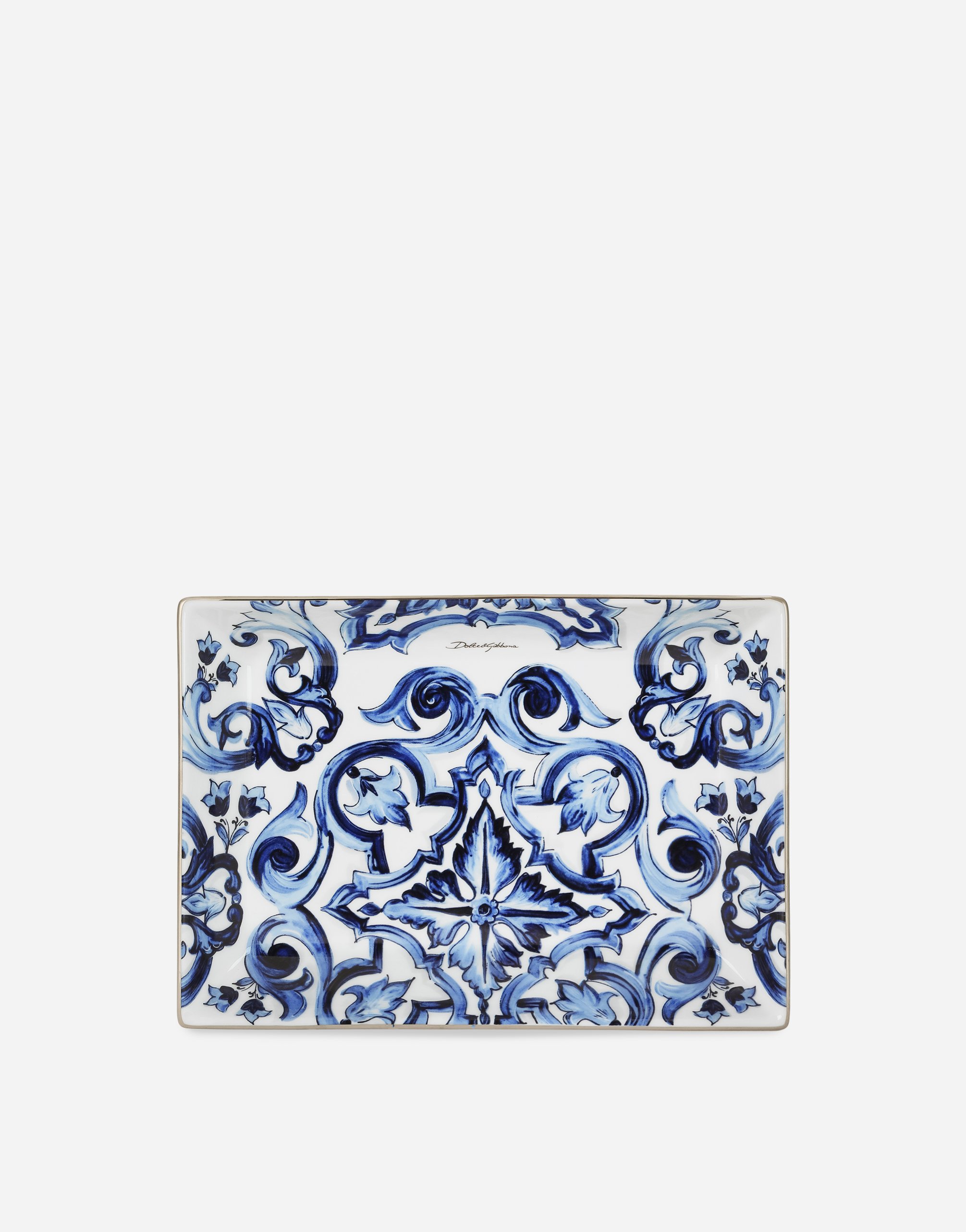 Dolce & Gabbana Porcelain Trinket Dish In Multi