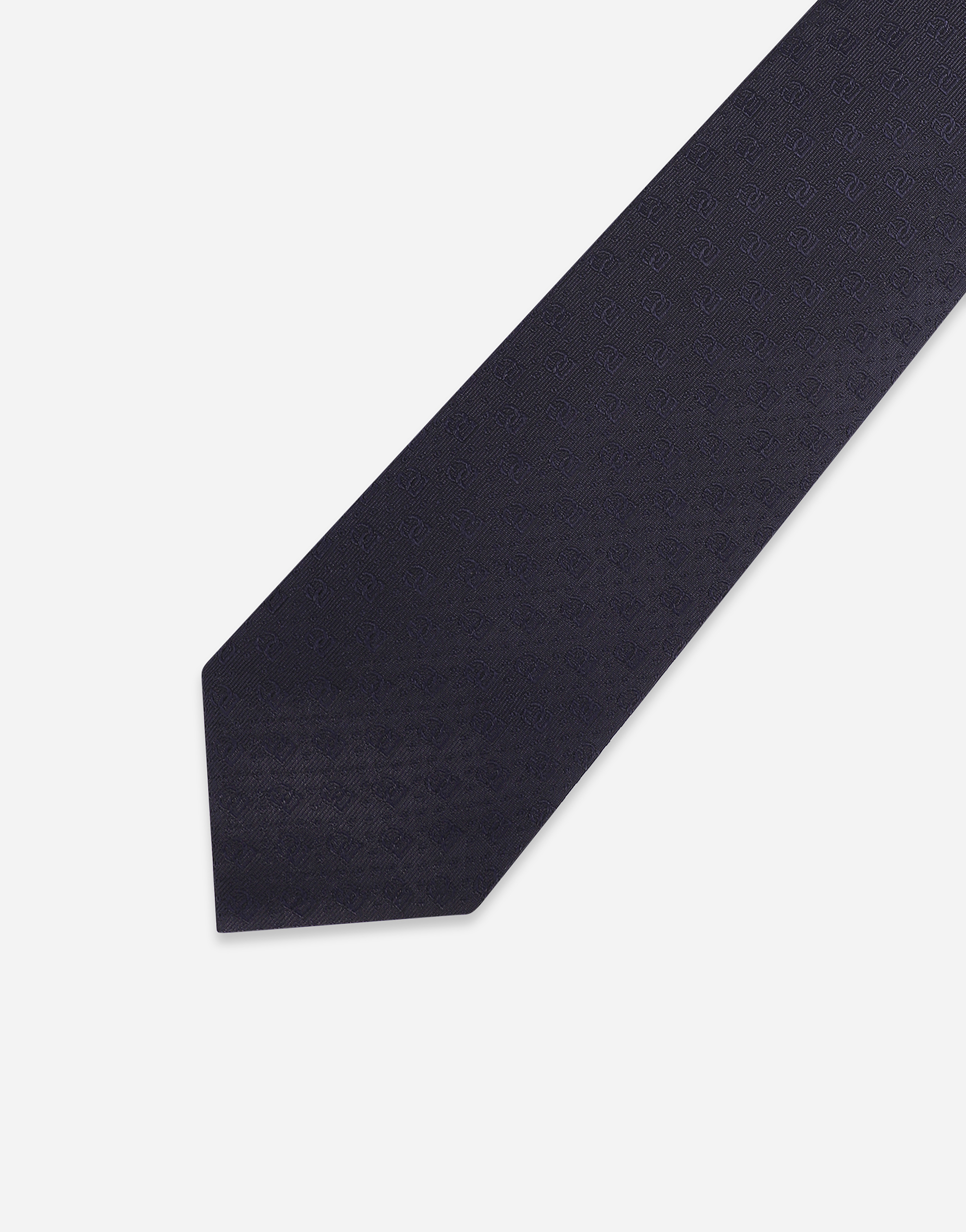 DOLCE & GABBANA 8-CM SILK JACQUARD BLADE TIE WITH DG LOGO