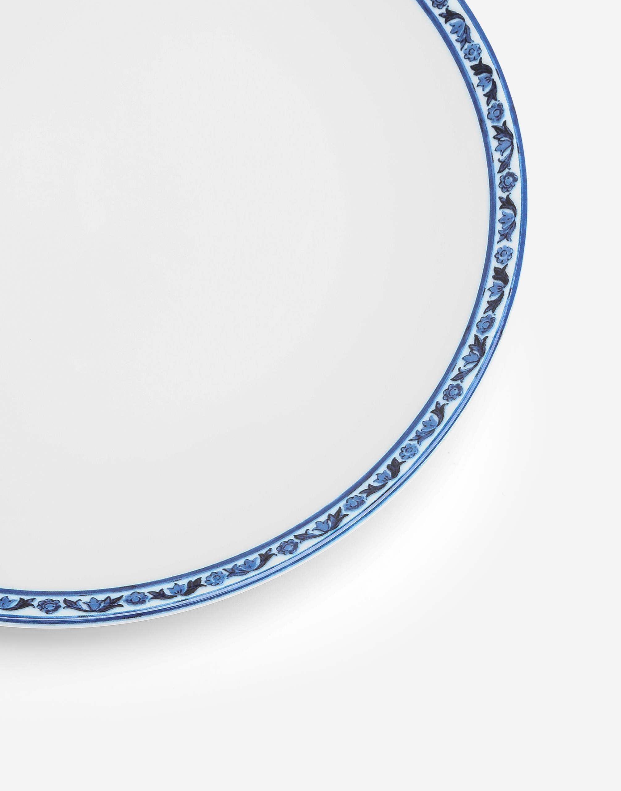 Dolce & Gabbana Set 2 Porcelain Dinner Plates In Multicolor