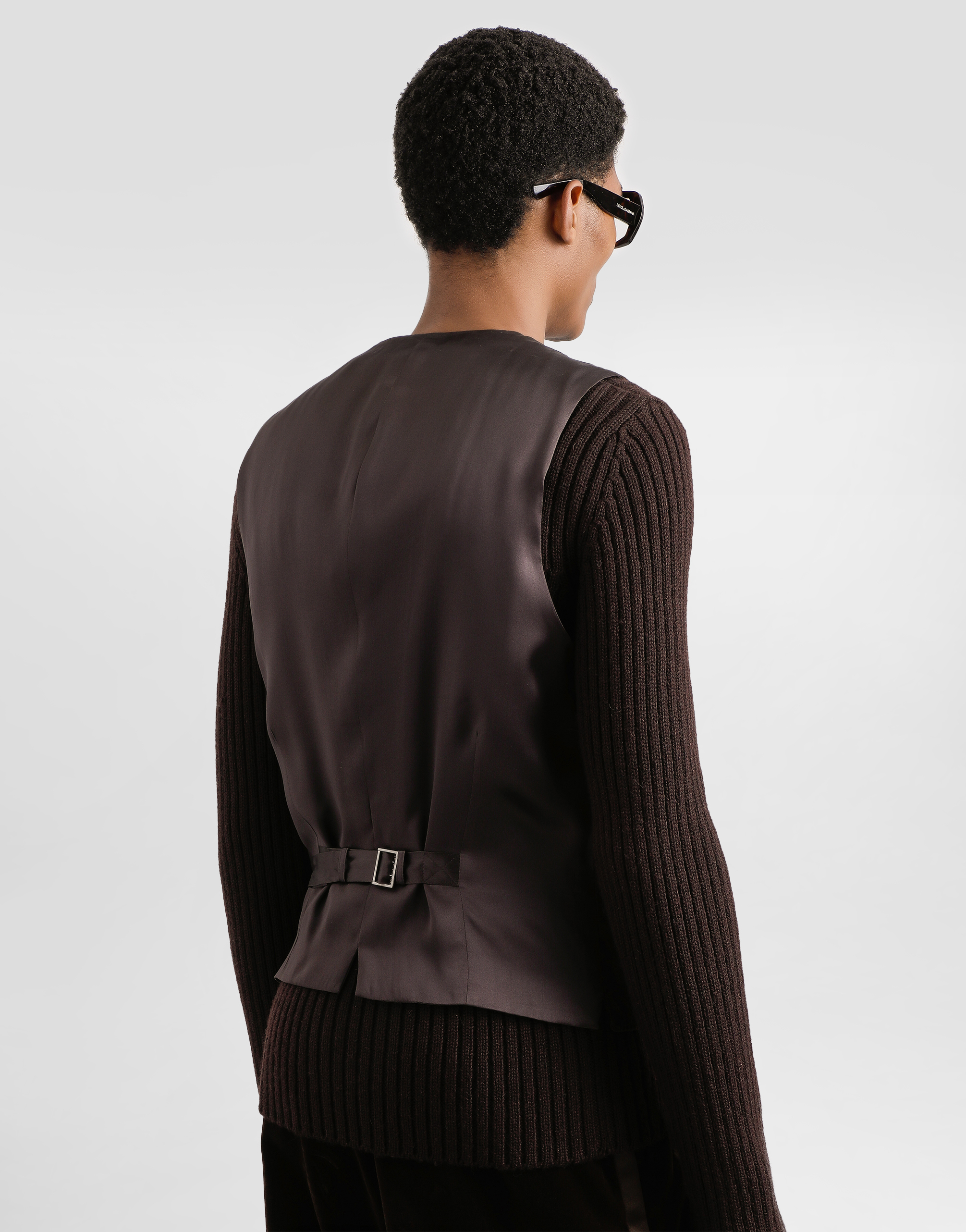 Smooth velvet vest