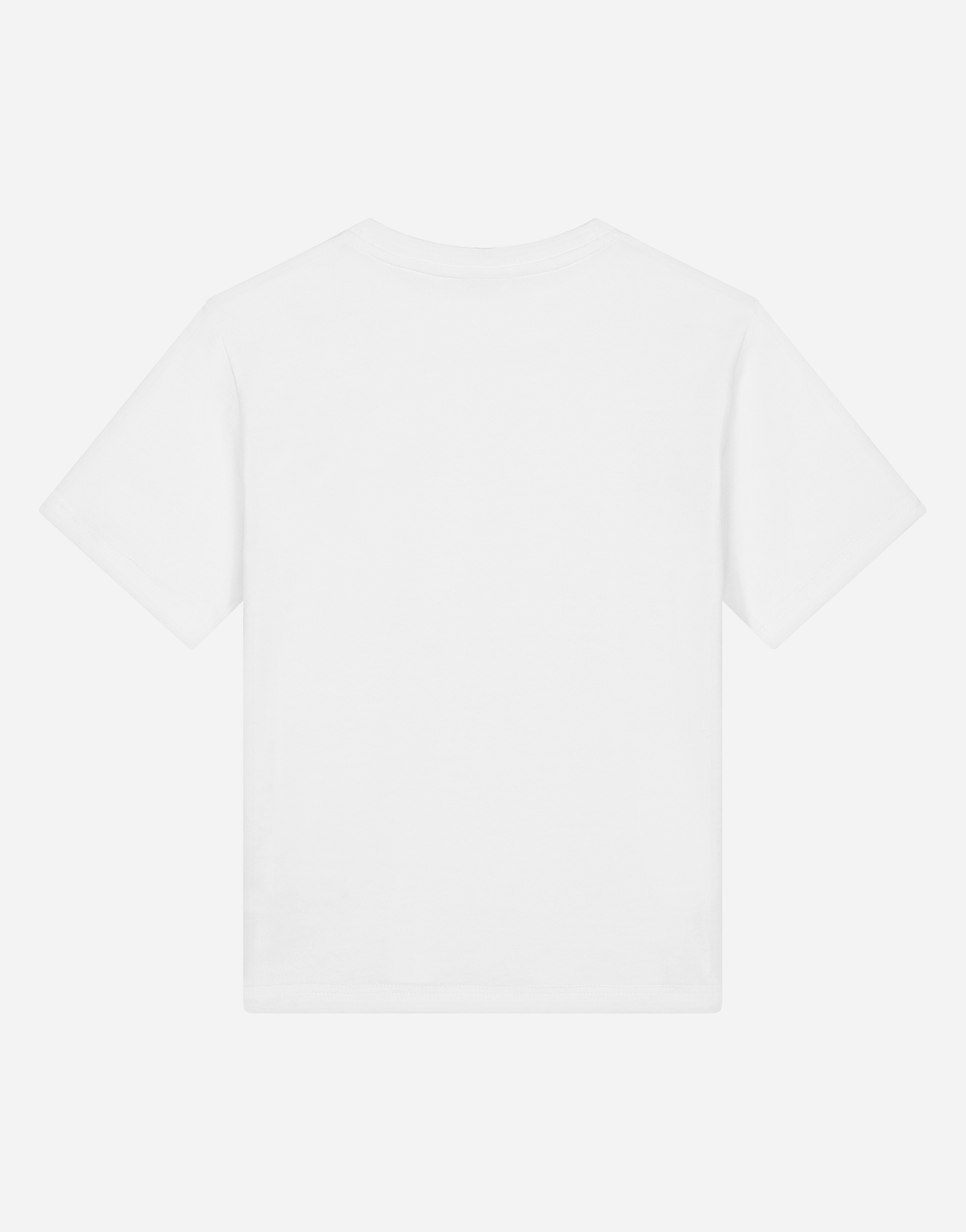 Dolce & Gabbana Jersey T-shirt With Logo Tag In White