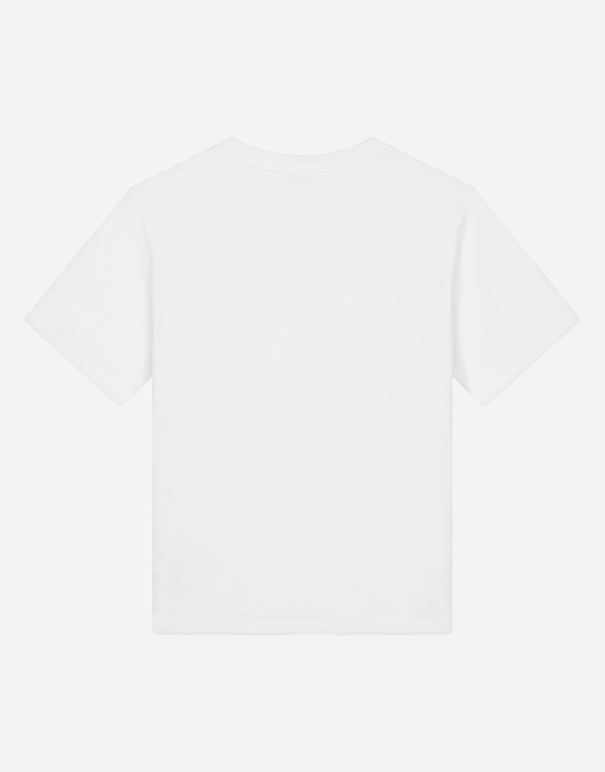 Shop Dolce & Gabbana T-shirt Manica Corta In Bianco Ottico