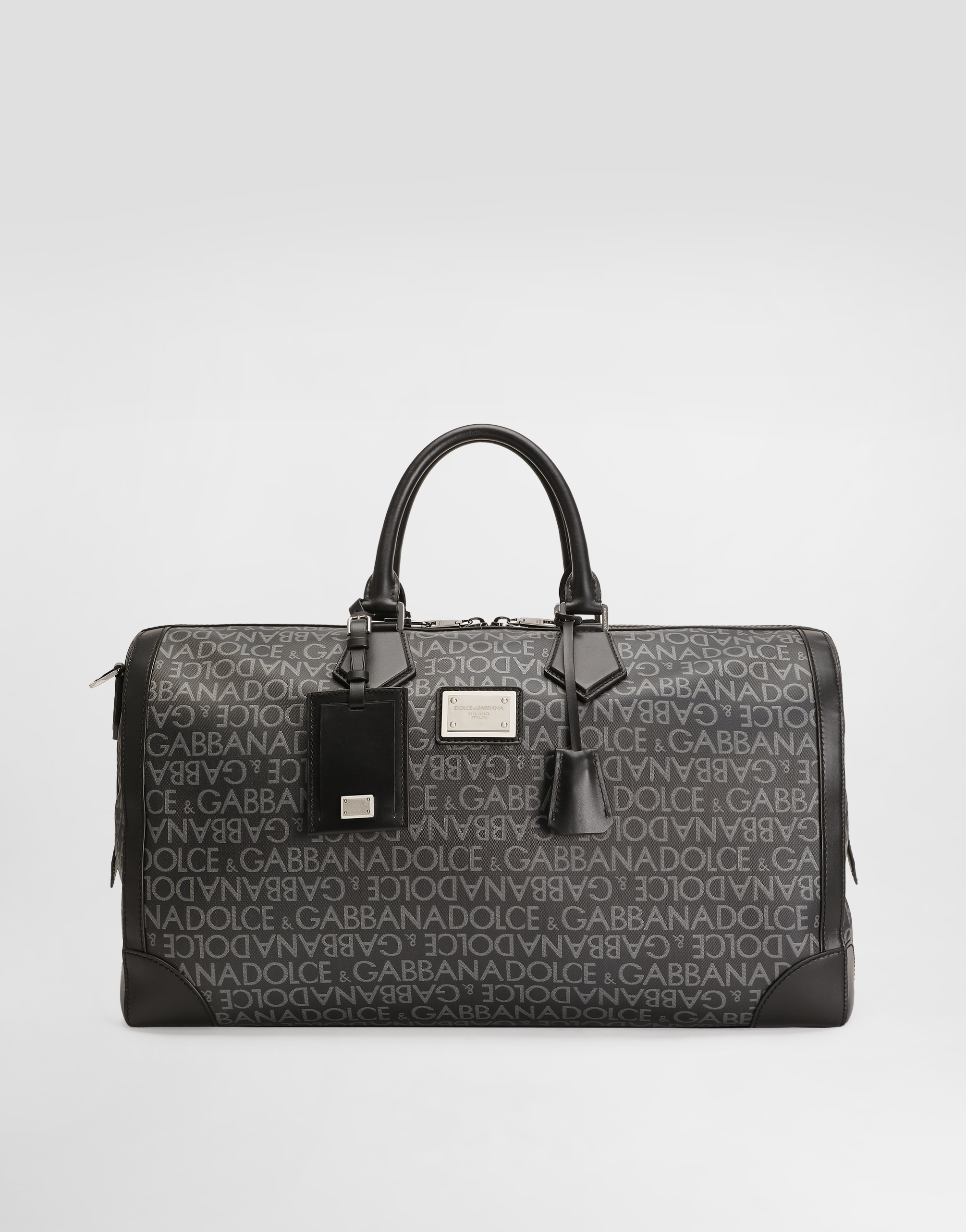 Dolce & Gabbana Printed Jacquard Holdall - Man Shoppers Multi-colored Fabric Onesize