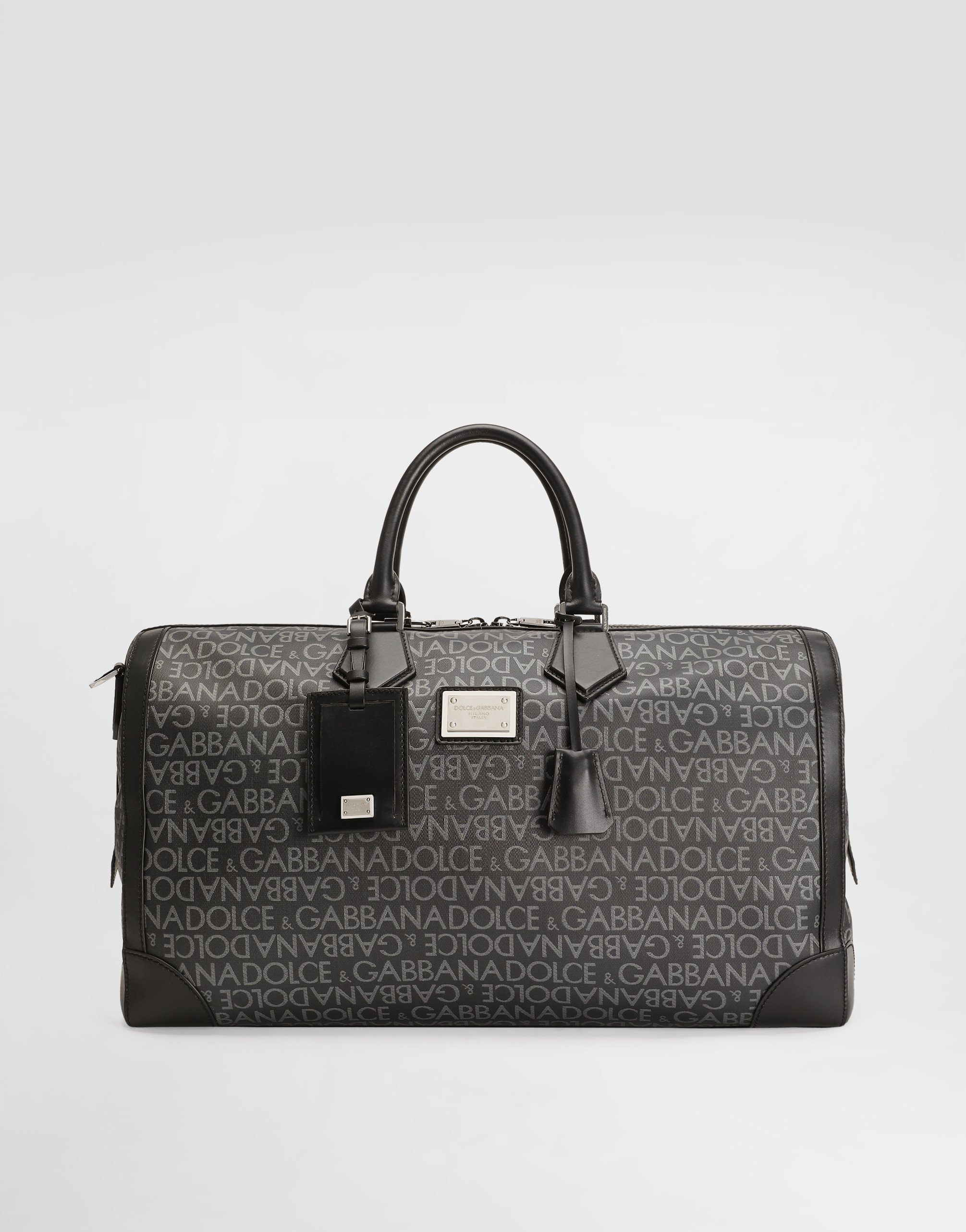 Dolce & Gabbana Printed Jacquard Holdall - Man Shoppers Multi-colored Fabric Onesize