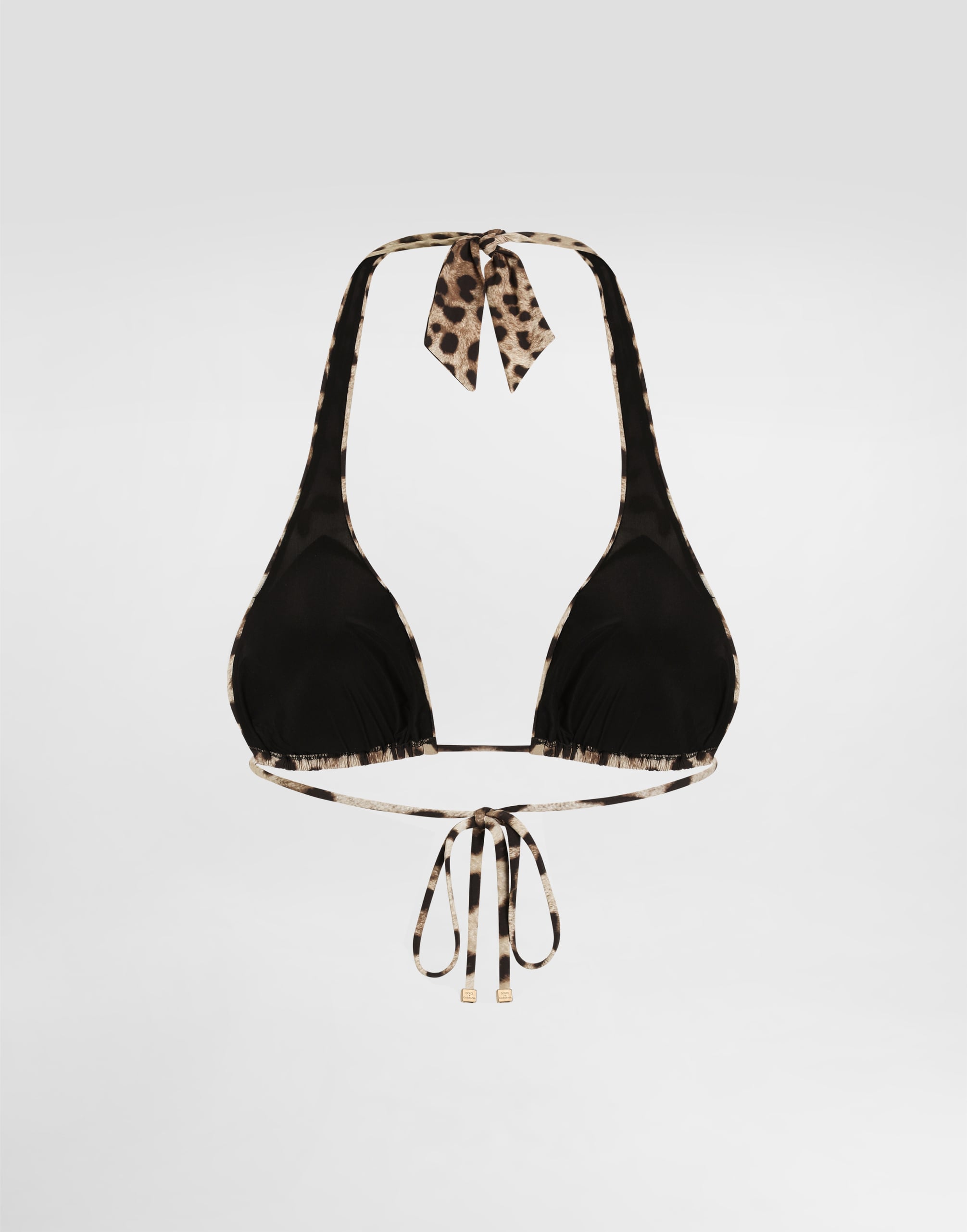  Dolce & Gabbana Reggiseno Triangolo Imbottito Da Mare Stampa Leopardo - Donna Beachwear Stampa Animalier Jersey 4 