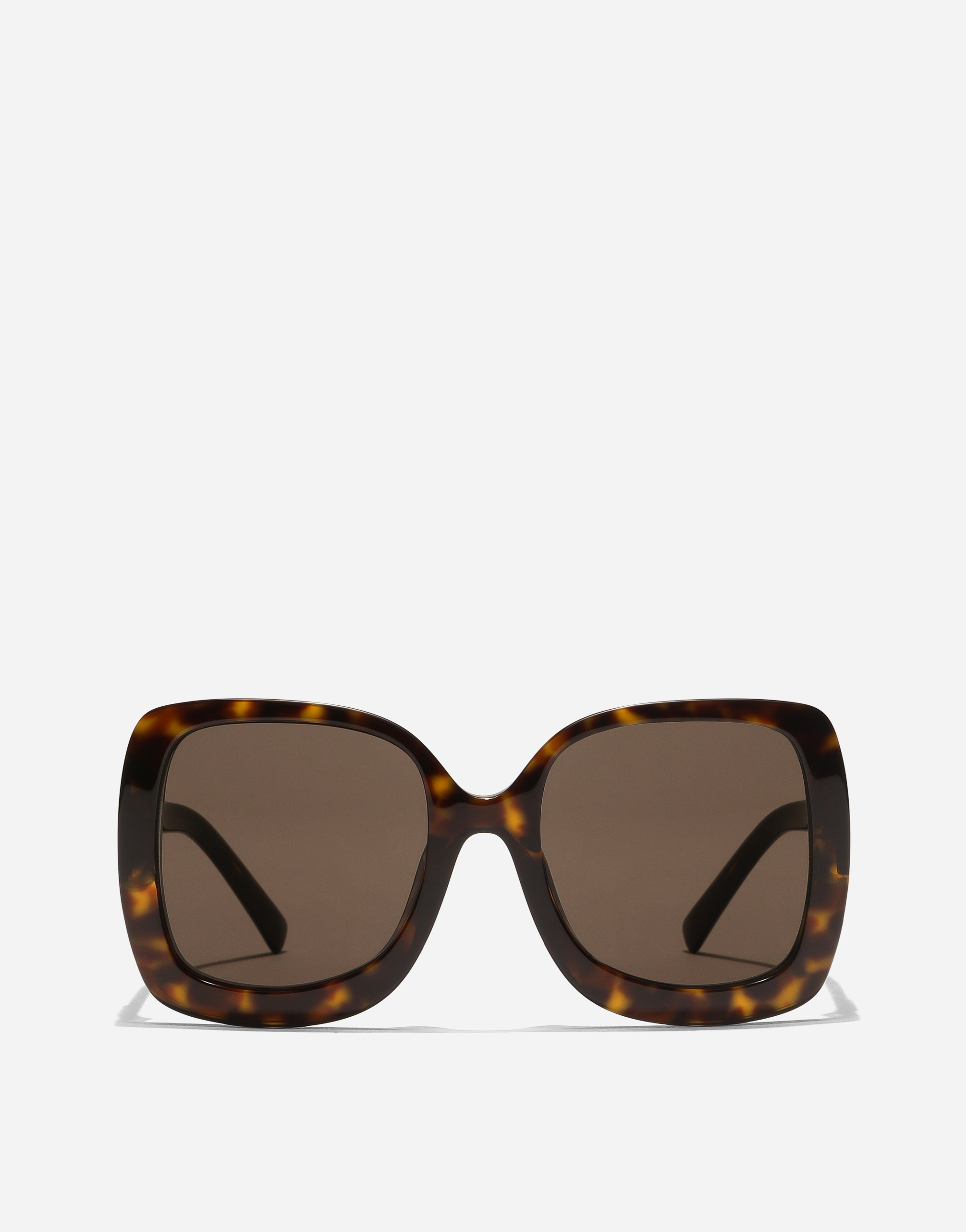 Dolce & Gabbana Dg Crossed Sunglasses In Brown