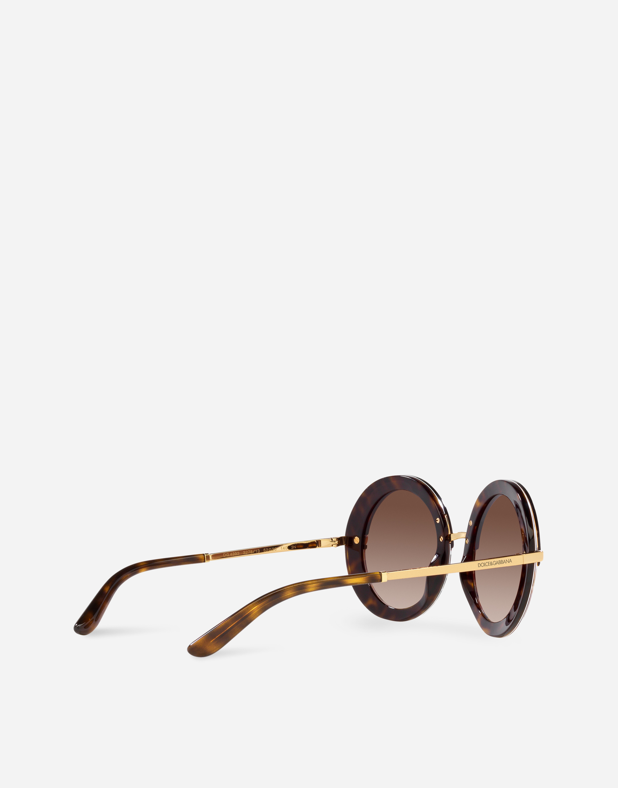 Dolce & Gabbana Half Print Sunglasses In Hanava On Carretto