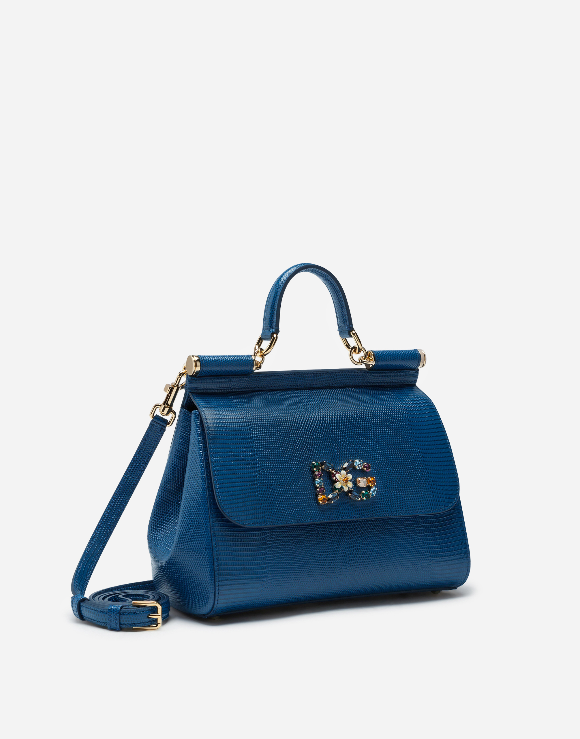 Sicily Bag Collection for Women | Dolce&Gabbana - MEDIUM IGUANA PRINT ...