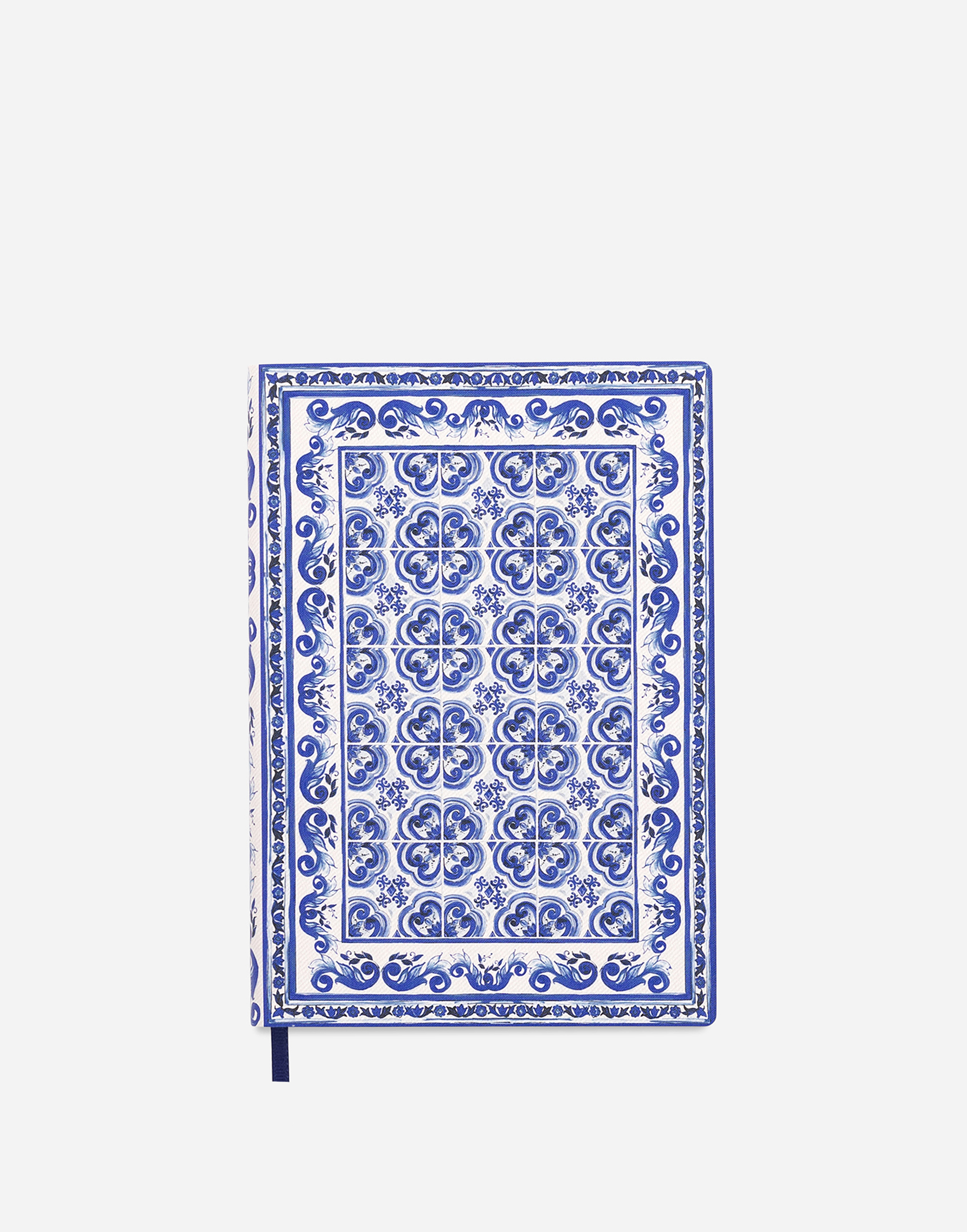 Dolce & Gabbana Medium Blank Notebook Textile Cover In Multicolor