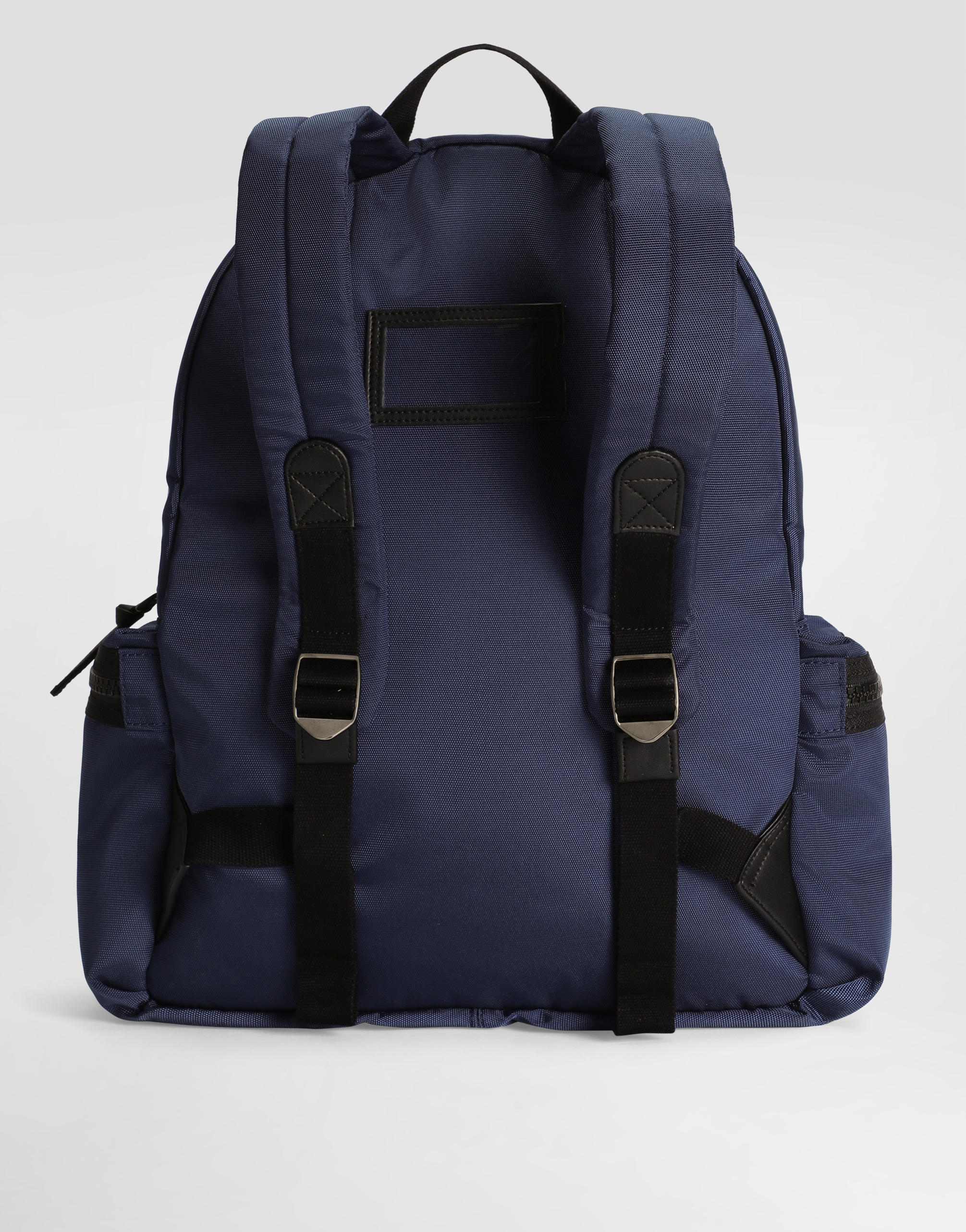 Dolce & Gabbana Nylon Backpack With Dg Rubber Patch In Blue