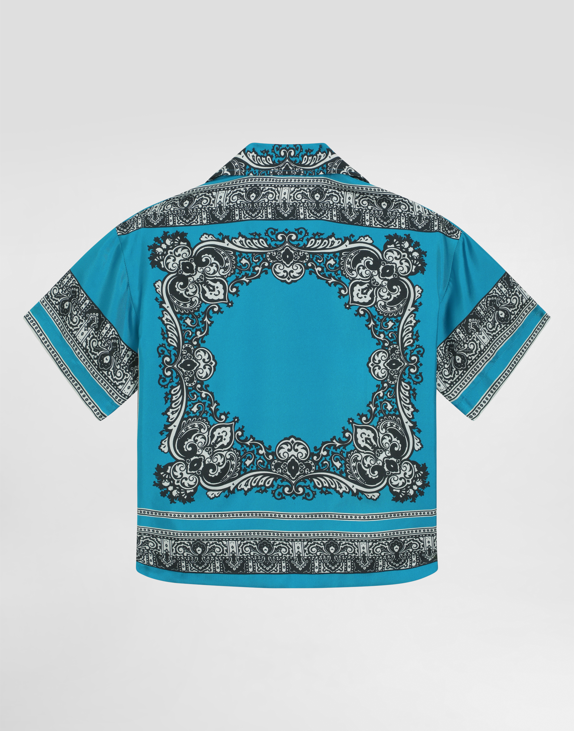 Dolce & Gabbana Twill Shirt With Bandanna Print In Print