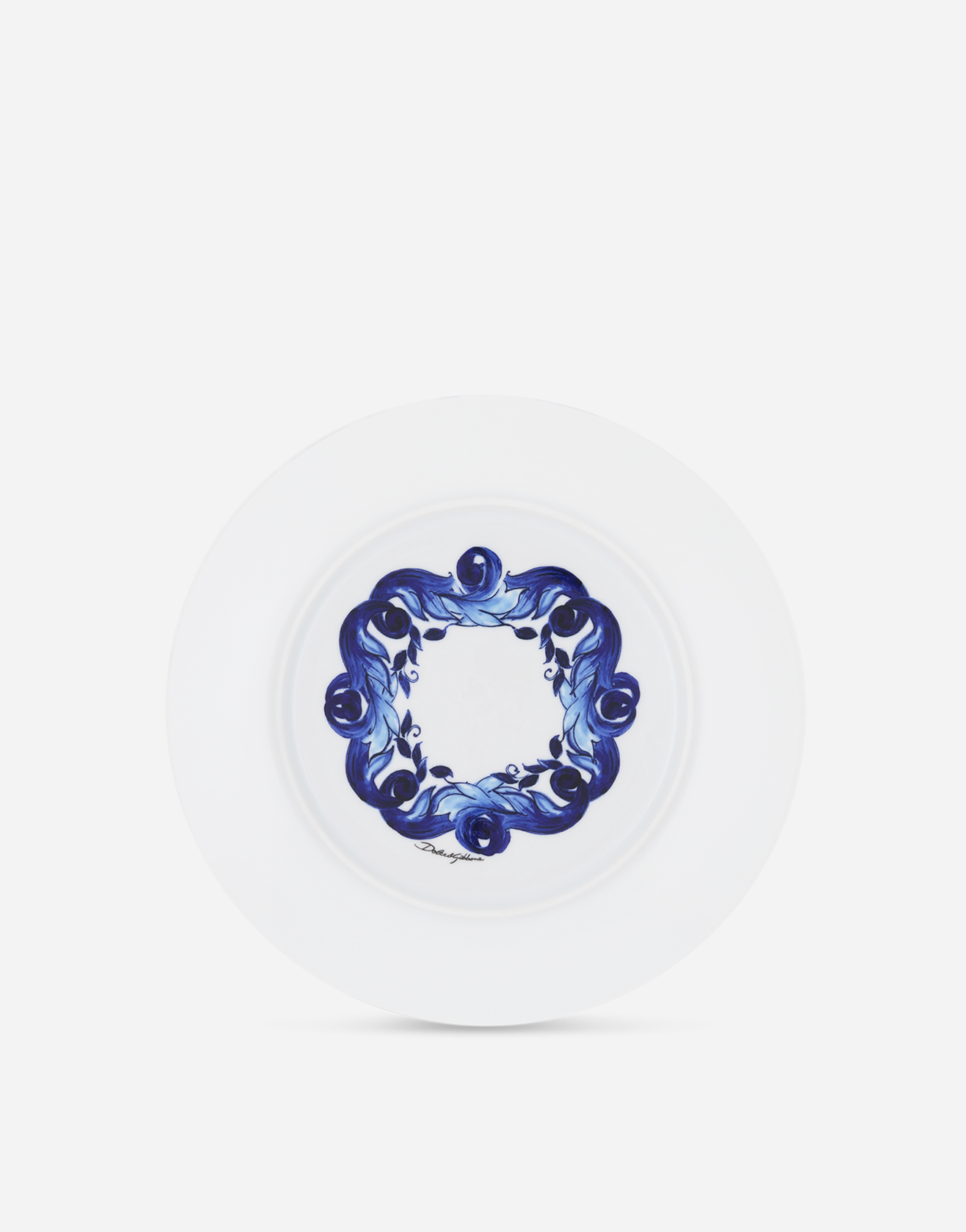 Dolce & Gabbana Set 2 Porcelain Dinner Plates Multicolor Unisex Onesize In Multicolor