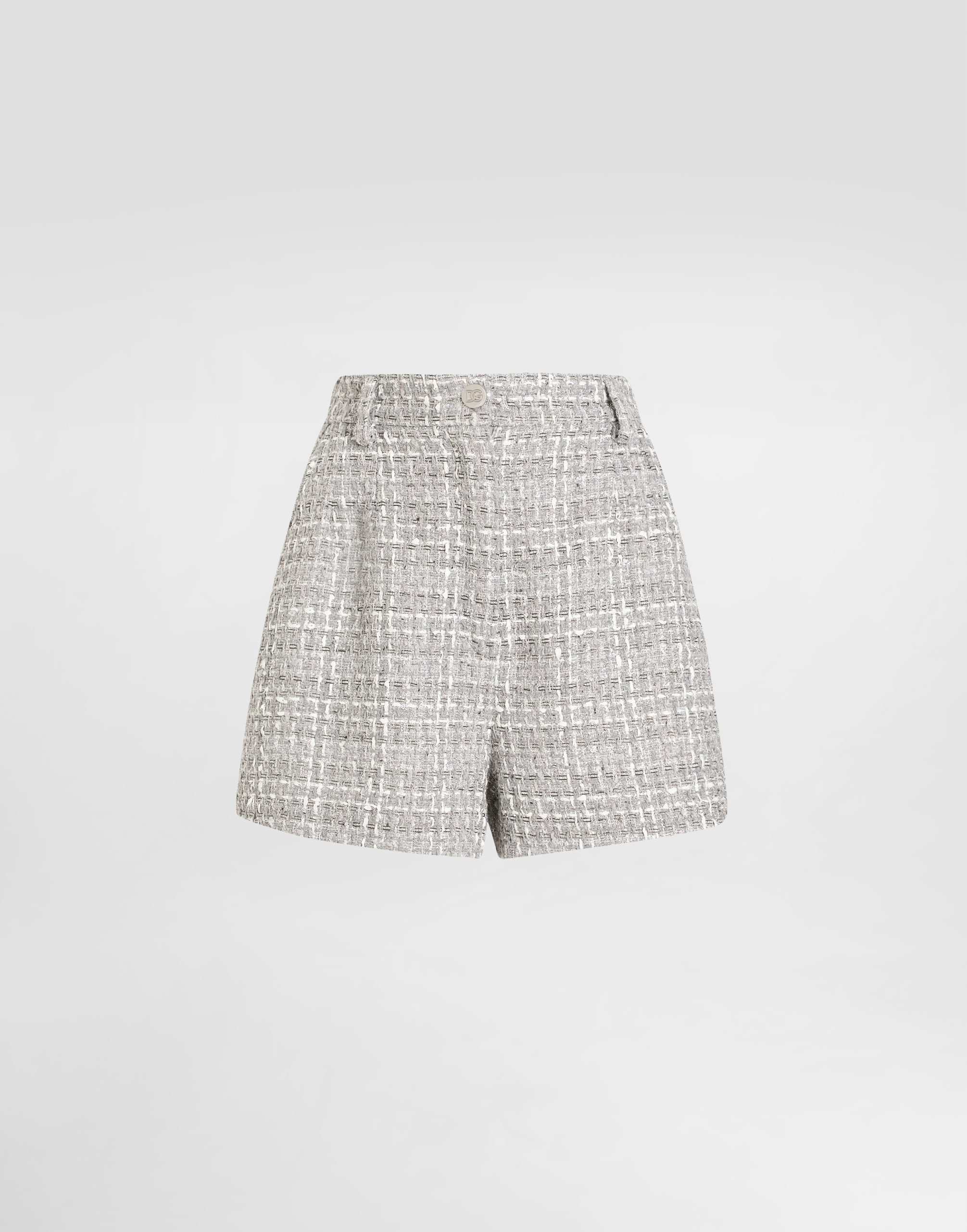 Dolce & Gabbana Lamé Bouclé Shorts - Woman Pants And Shorts Multicolor 36