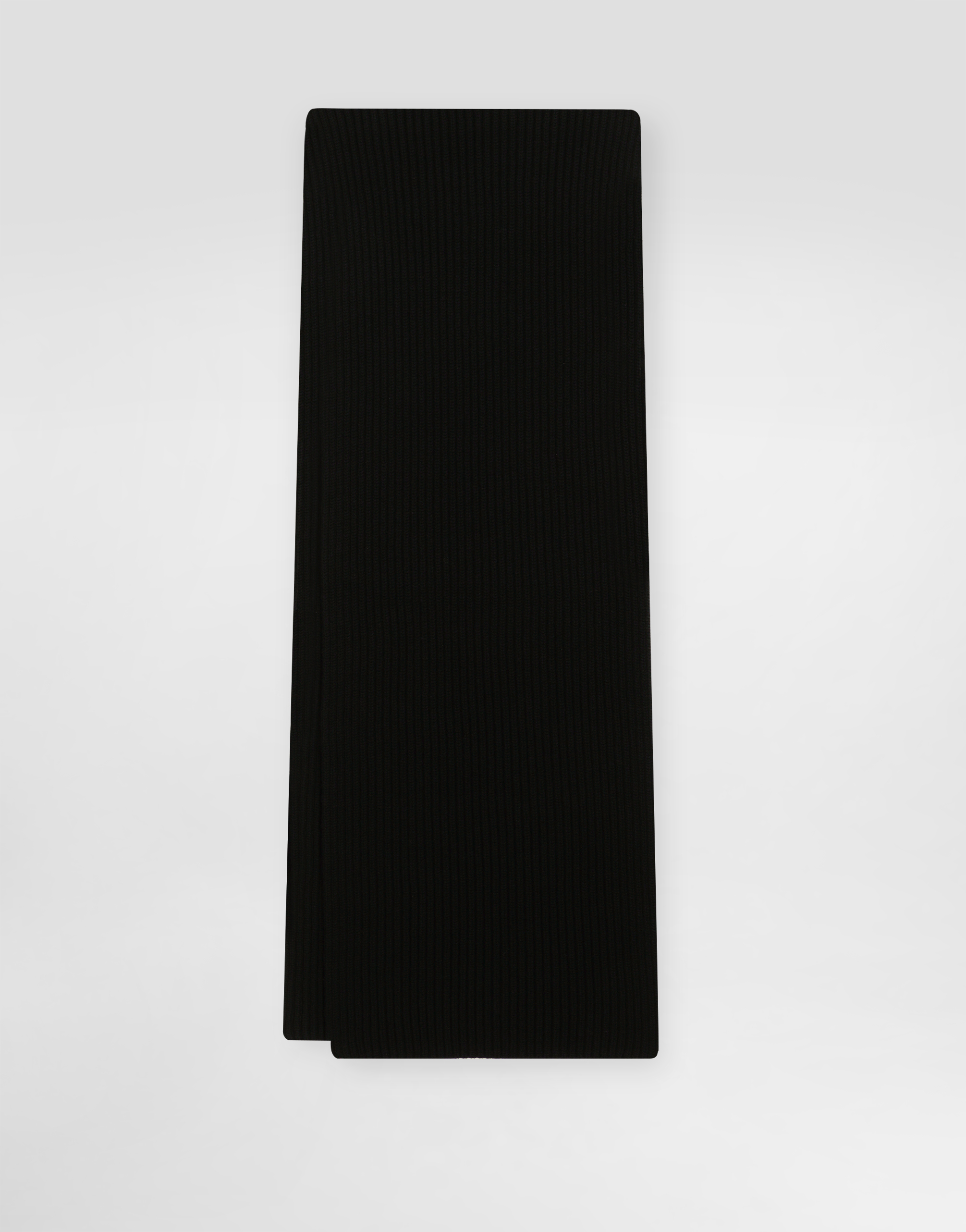 Wool and cashmere knitted scarf