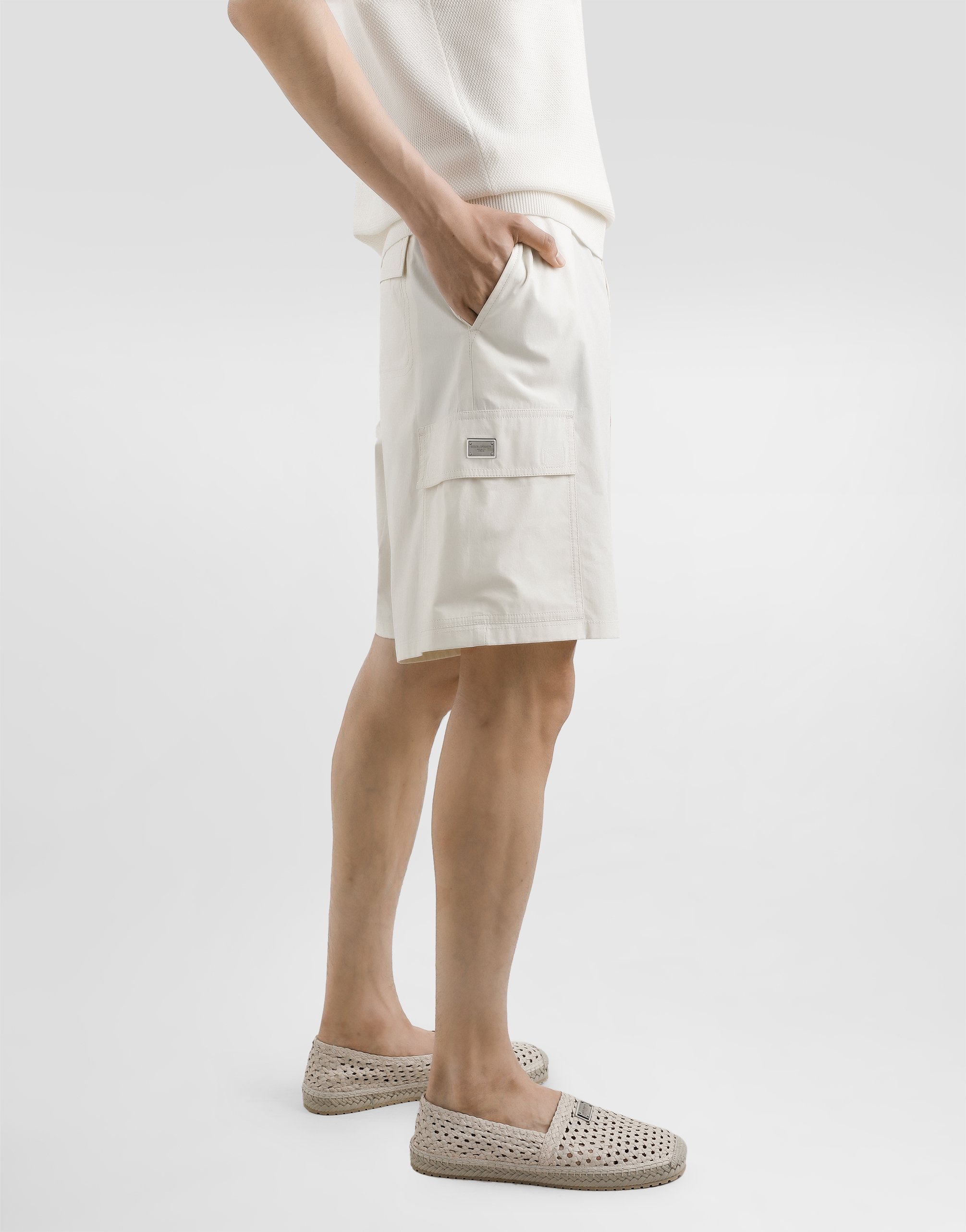 Cotton cargo shorts
