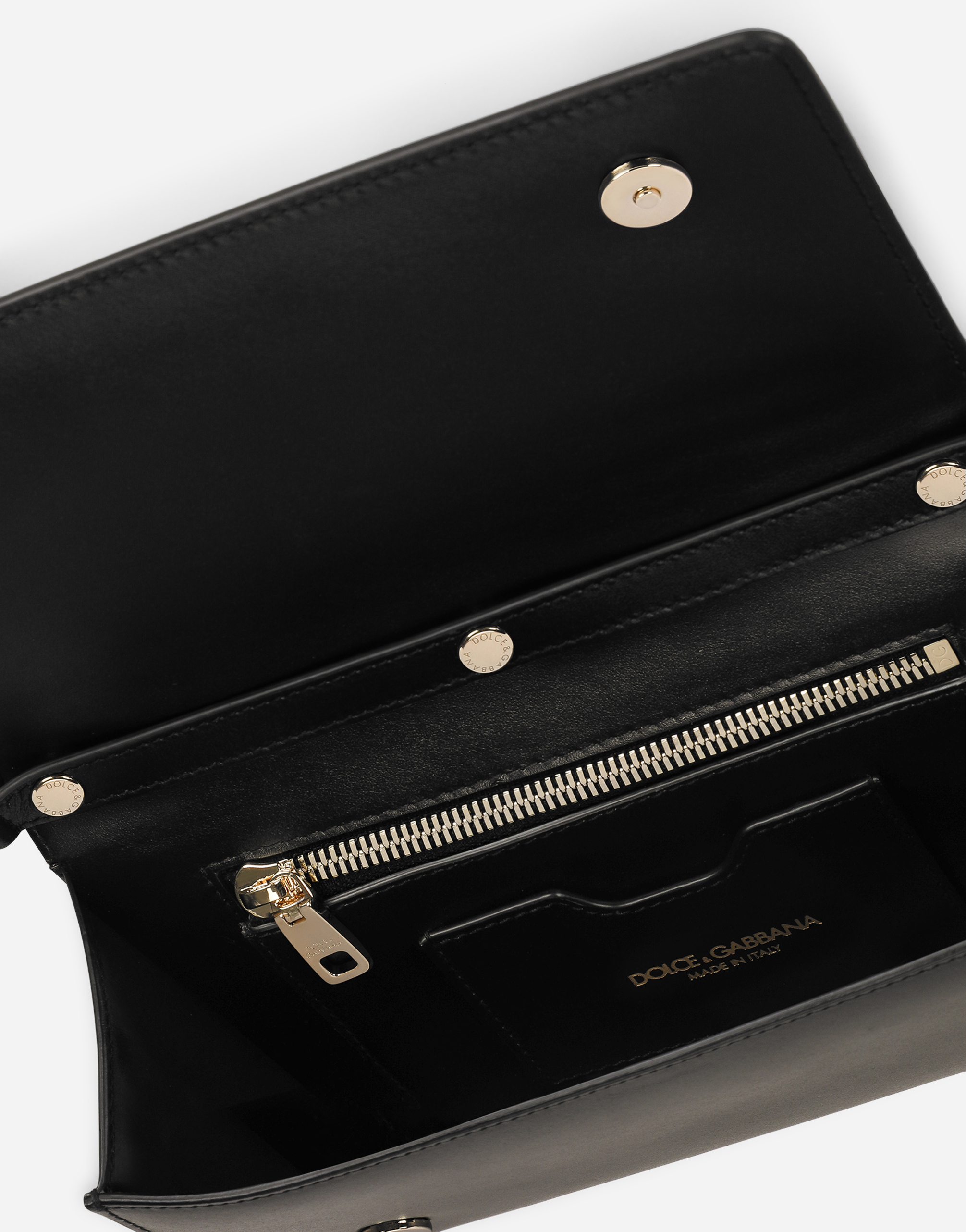 Shop Dolce & Gabbana Calfskin 3.5 Clutch In Black