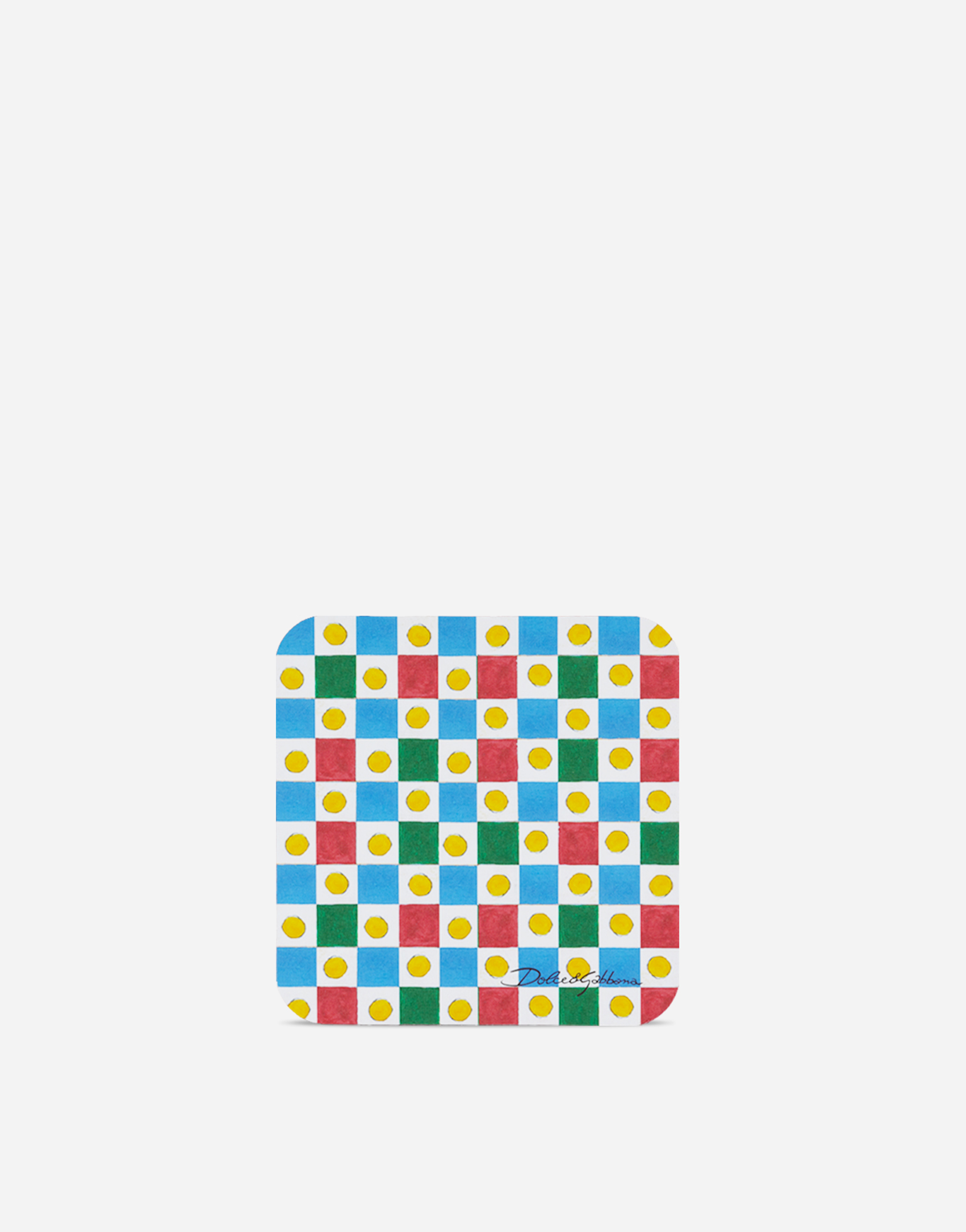 Dolce & Gabbana Set Of 12 Coasters In Multicolor