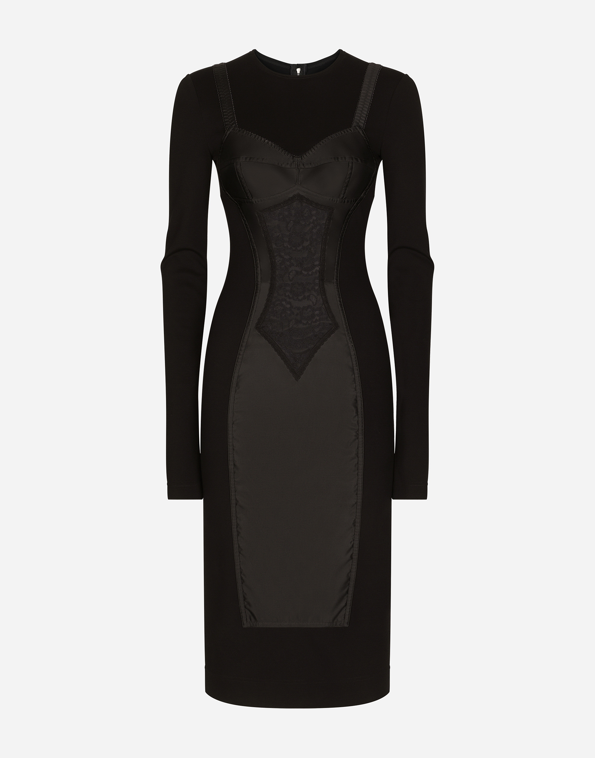 Dolce & Gabbana Sequined Midi Dress In Black