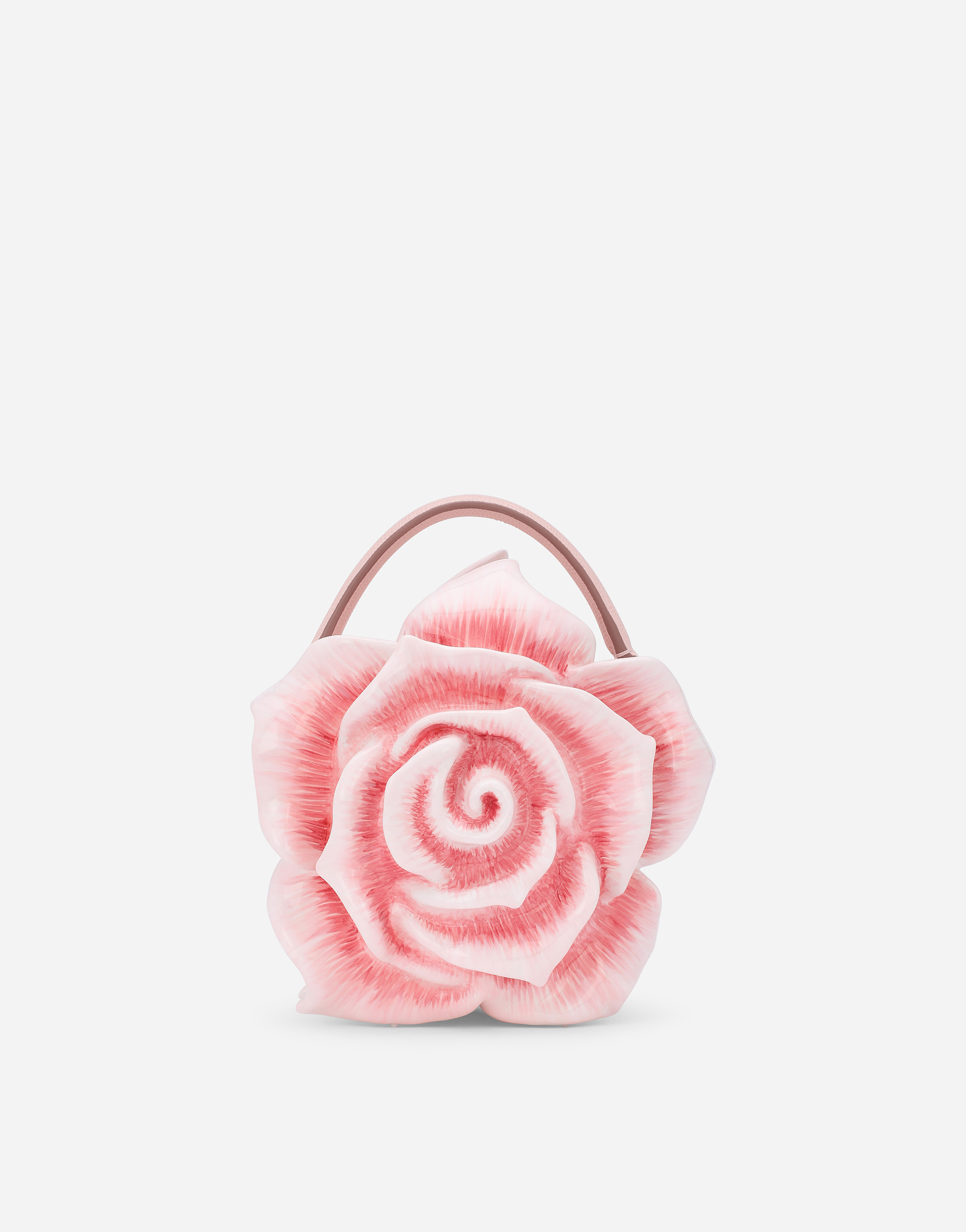 Dolce & Gabbana Resin Rose-design Dolce Box Bag In Multicolor