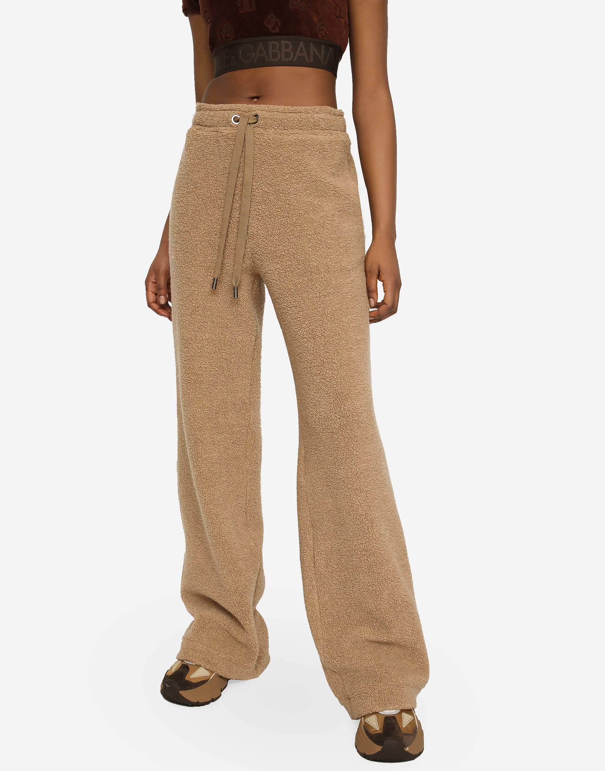 DOLCE & GABBANA WOOL JERSEY JOGGING PANTS