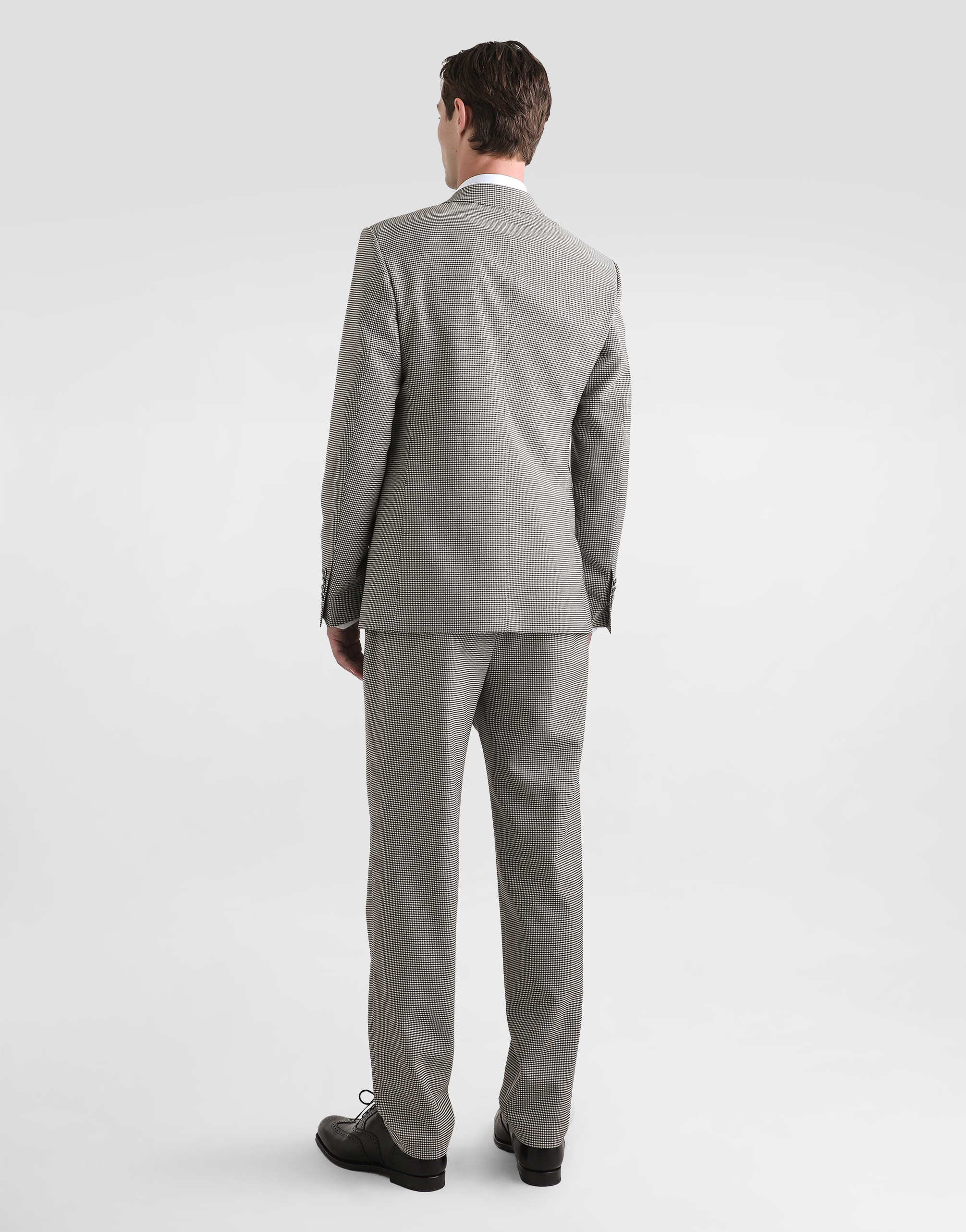 Double-breasted sicilia light jacket houndstooth wool