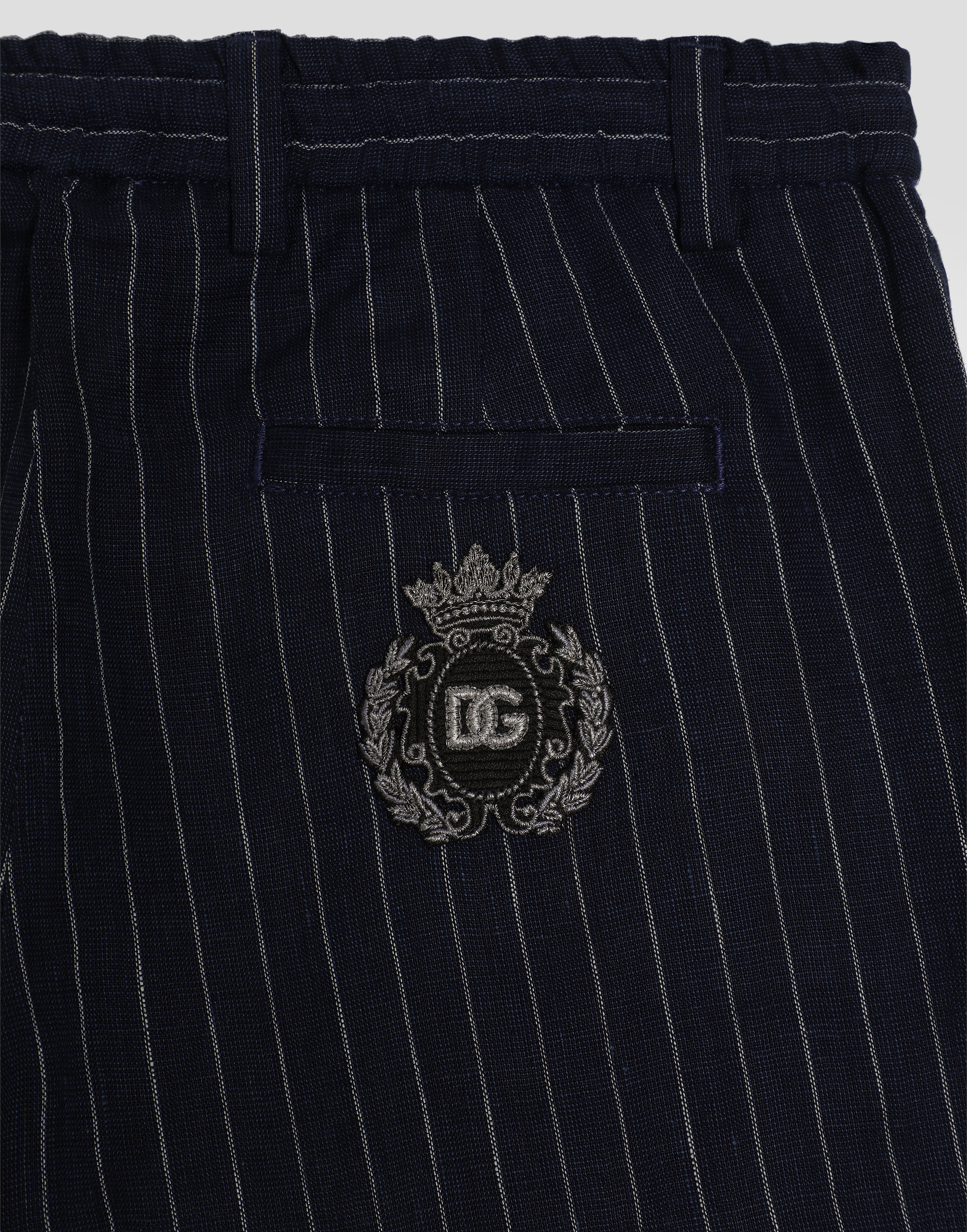 Dolce & Gabbana Striped Fabric Shorts In Multicolor