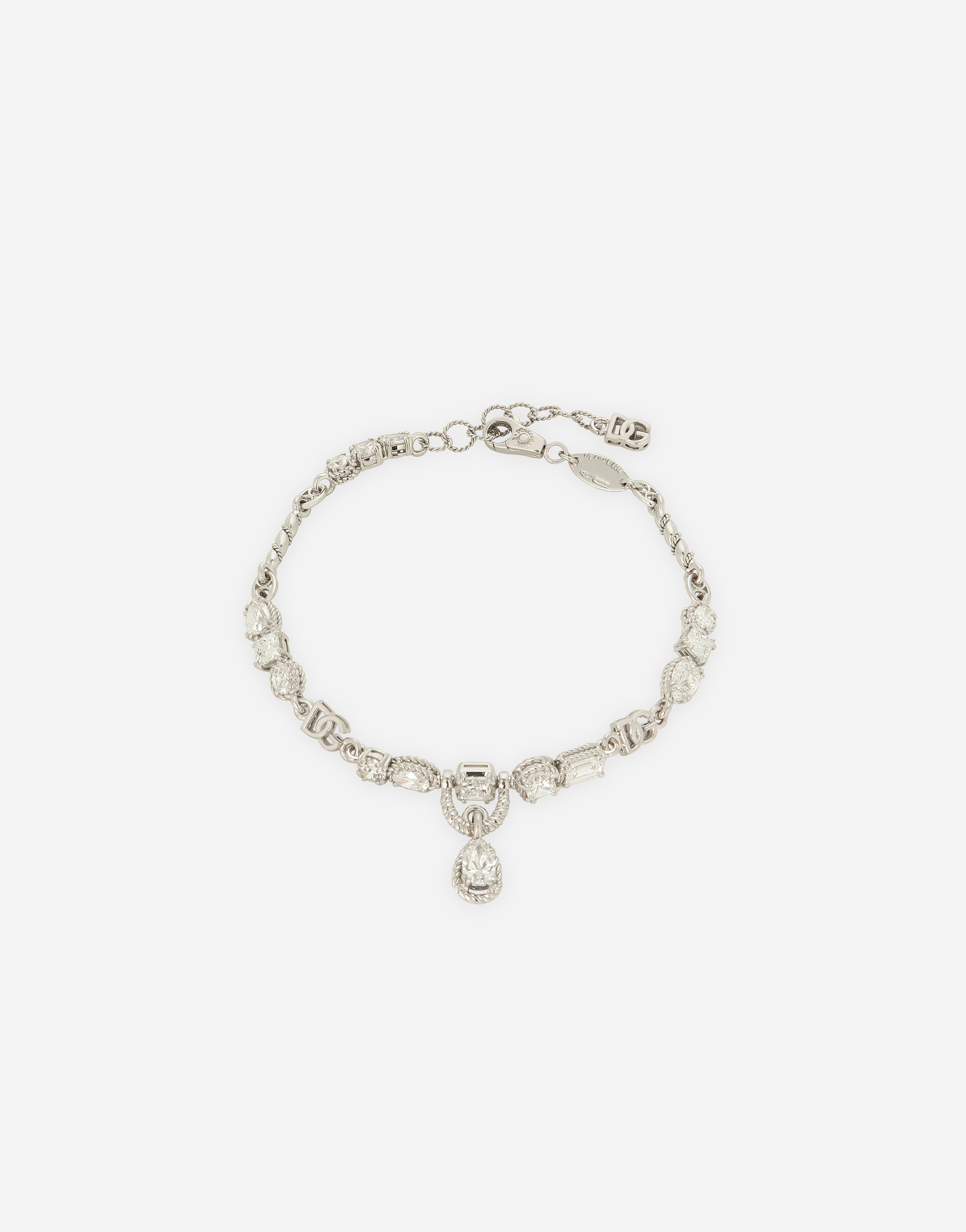 Dolce & Gabbana Easy Diamond Bracelet In White Gold 18kt And Diamonds