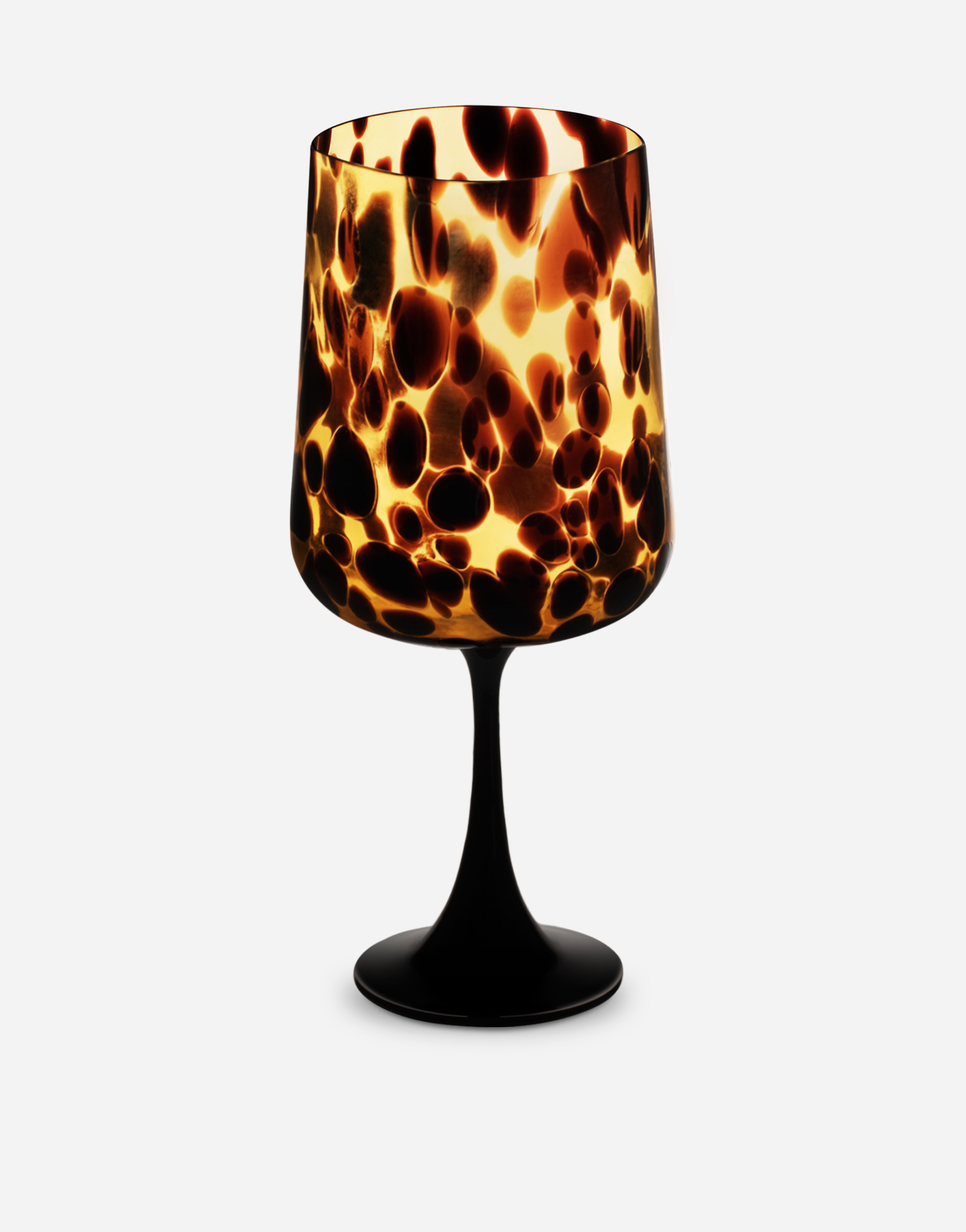 Shop Dolce & Gabbana Hand-blown Murano Cocktail Glass In Multicolor