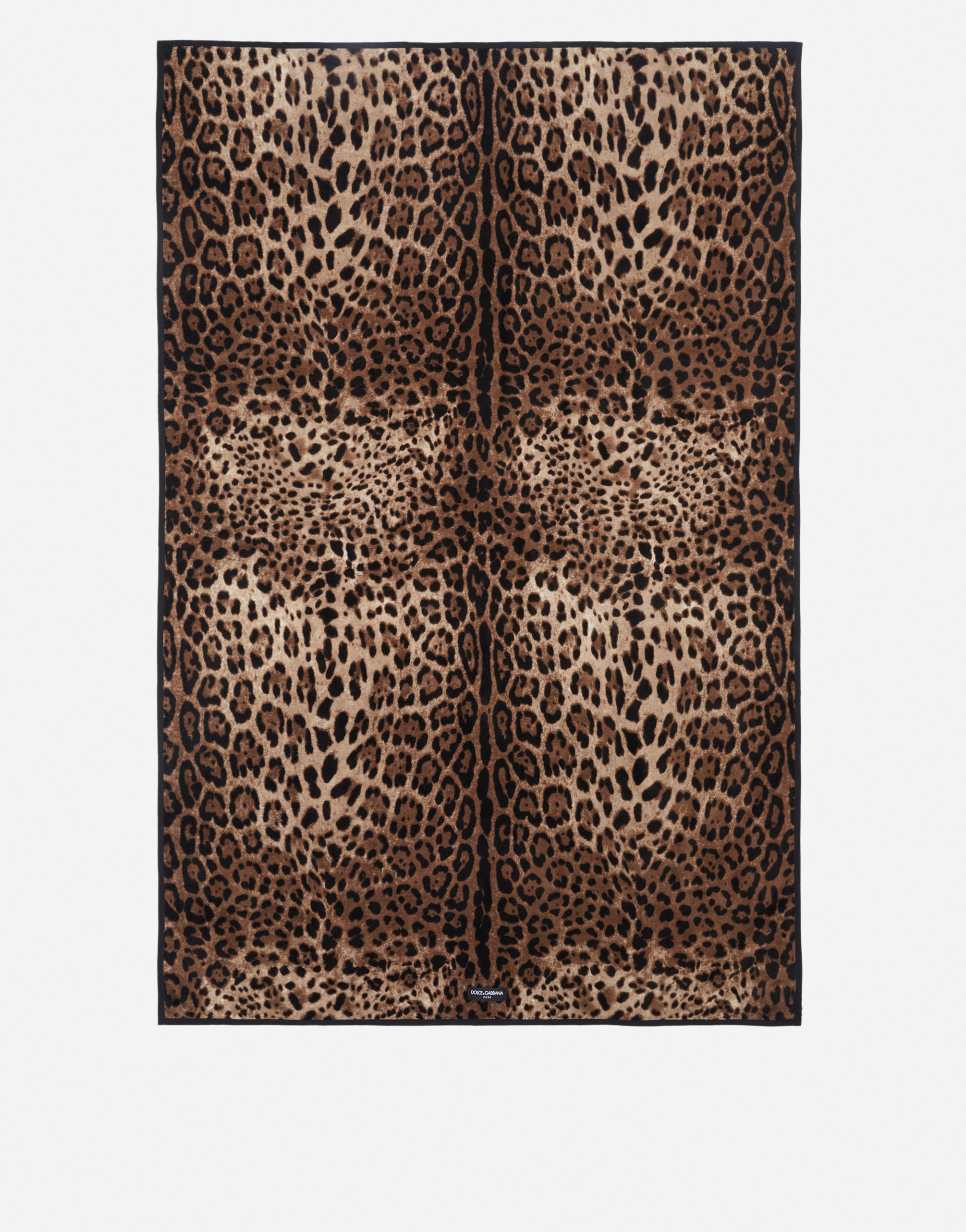 Dolce & Gabbana Terry Cotton Bath Towel In Multicolor