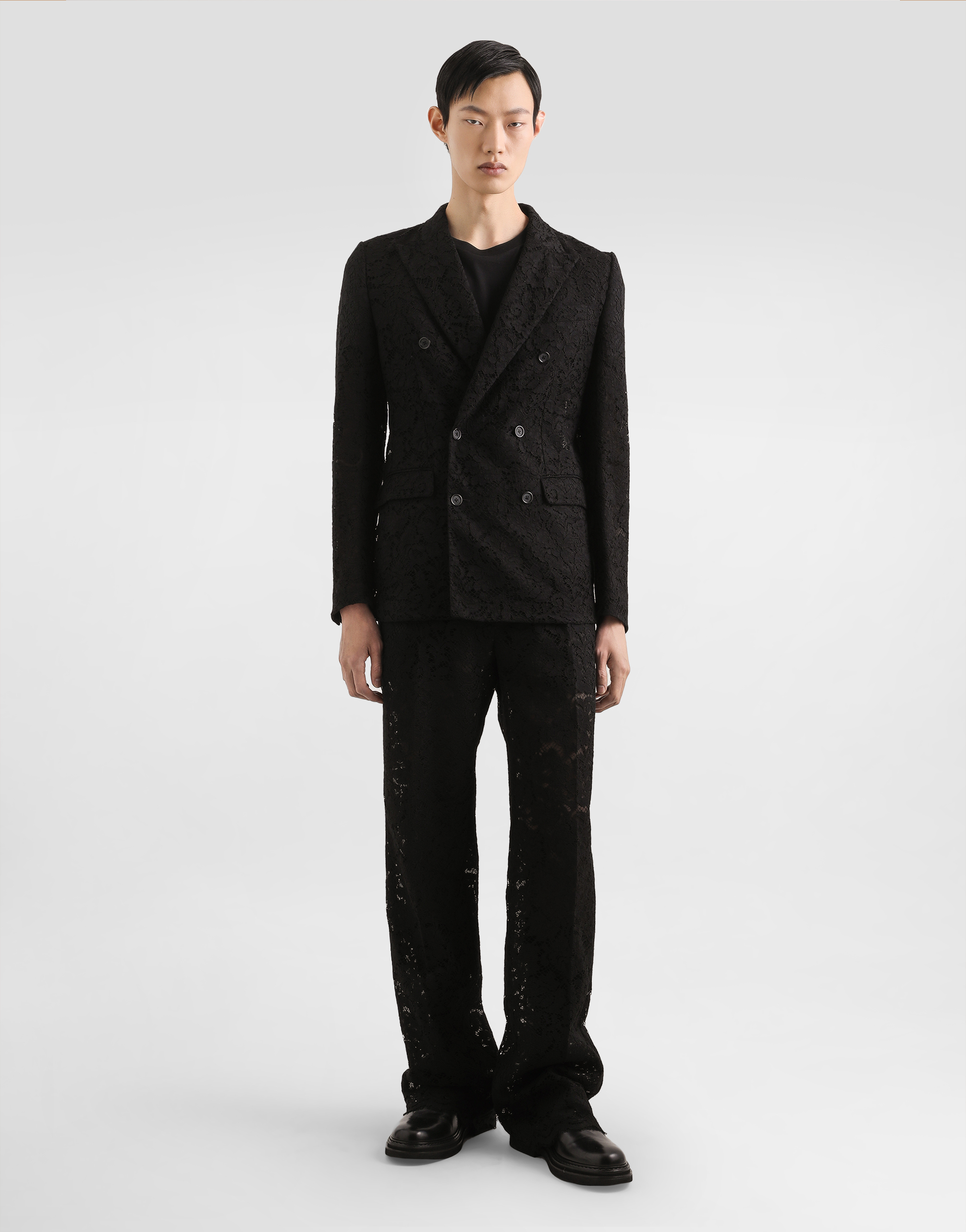 Cordonetto lace trousers