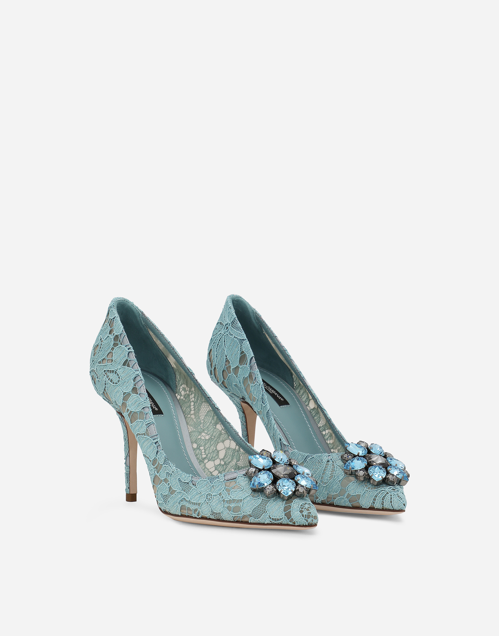 Pump Taormina lace with crystals