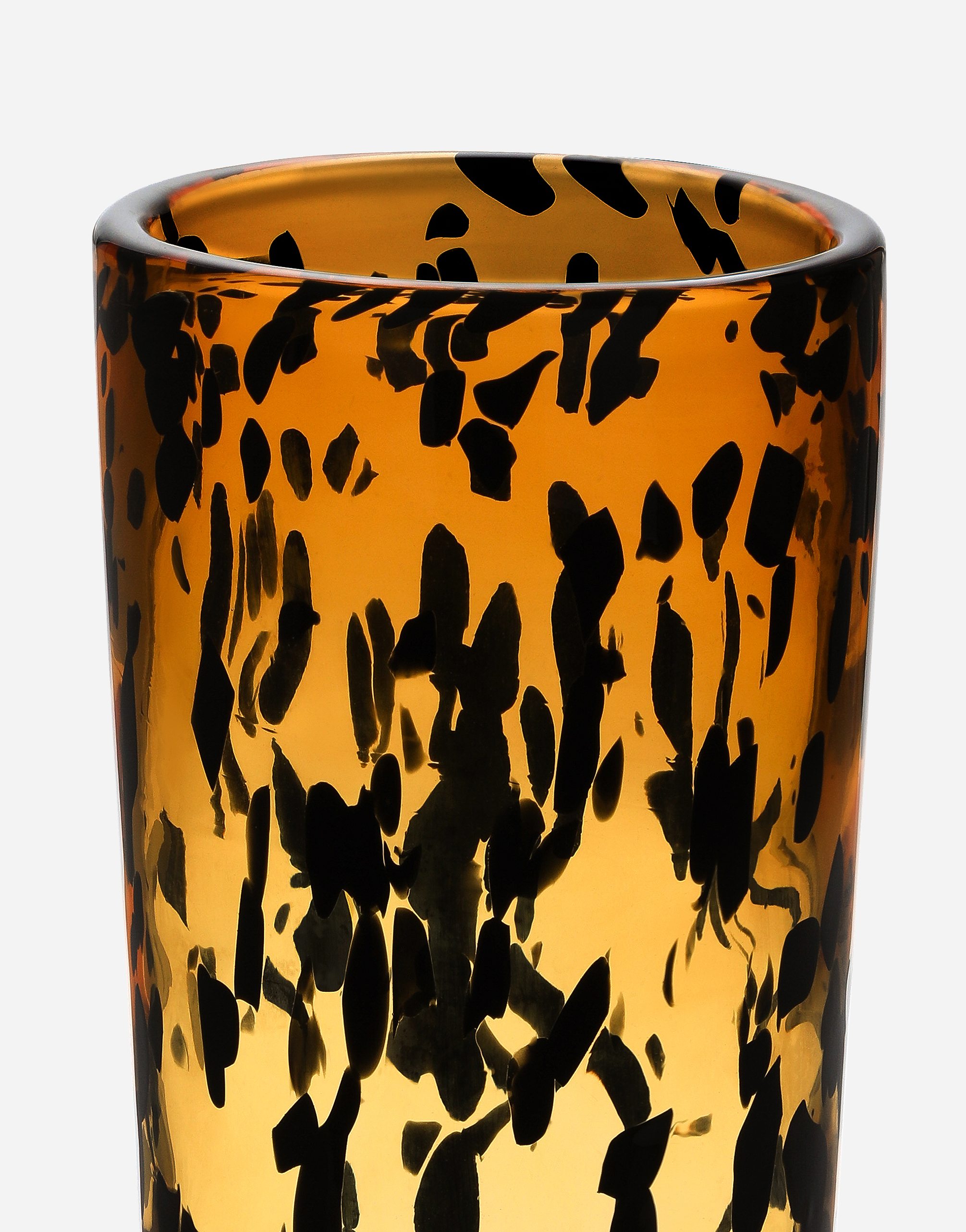 Cylindrical Murano Glass Vase