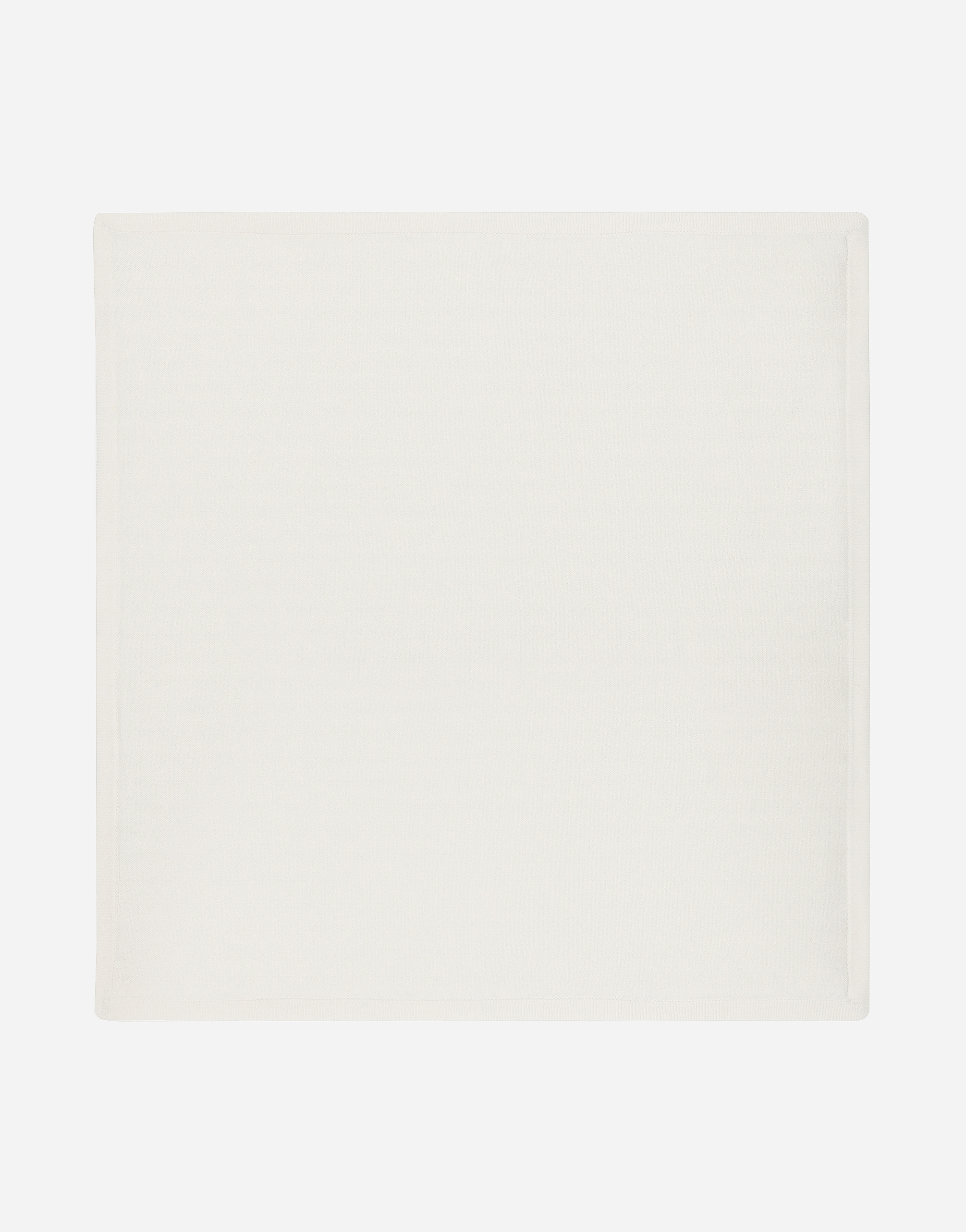 DOLCE & GABBANA KNIT BLANKET WITH JACQUARD LOGO