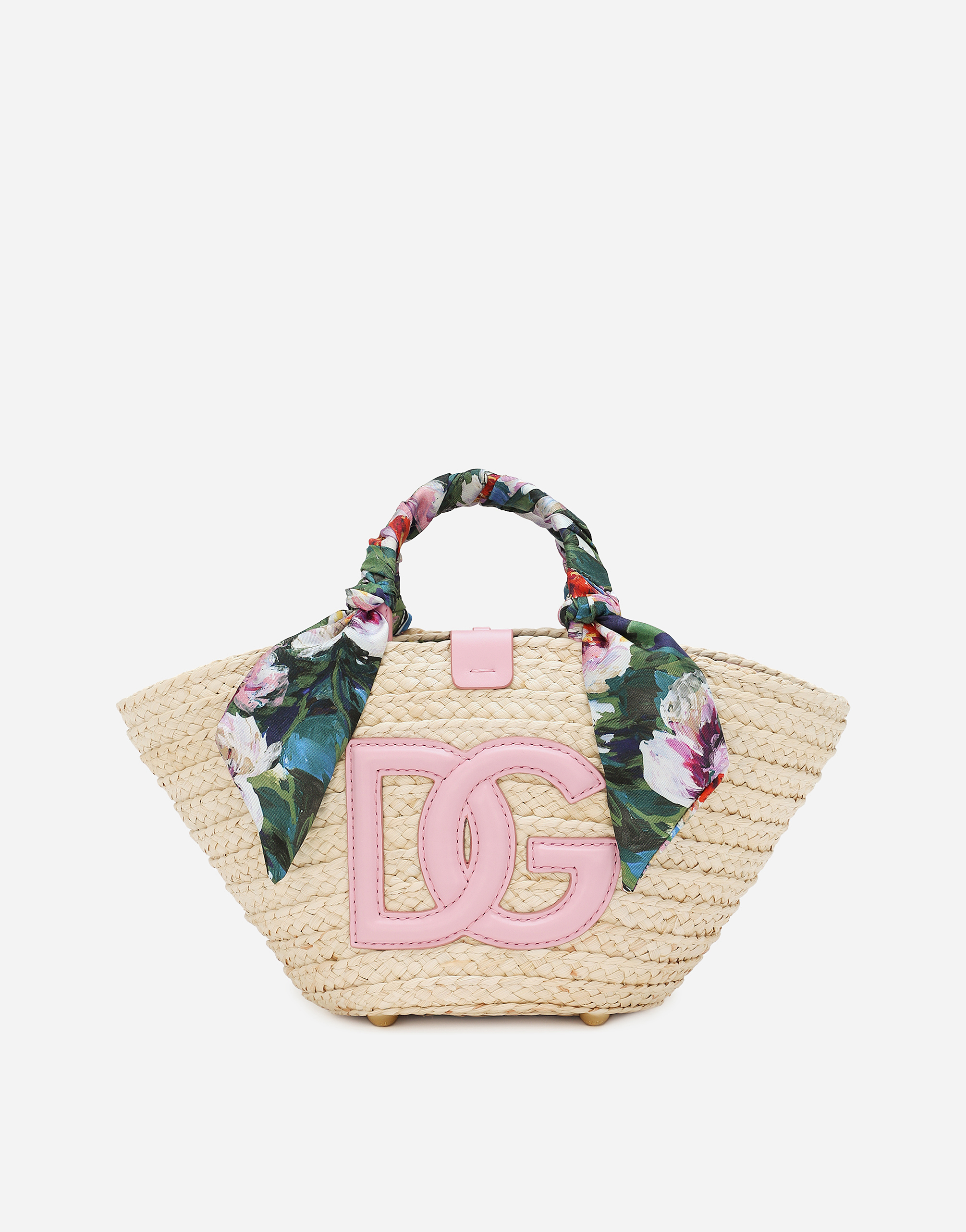 Dolce & Gabbana Shopping Stampa Peonie In Multicolor