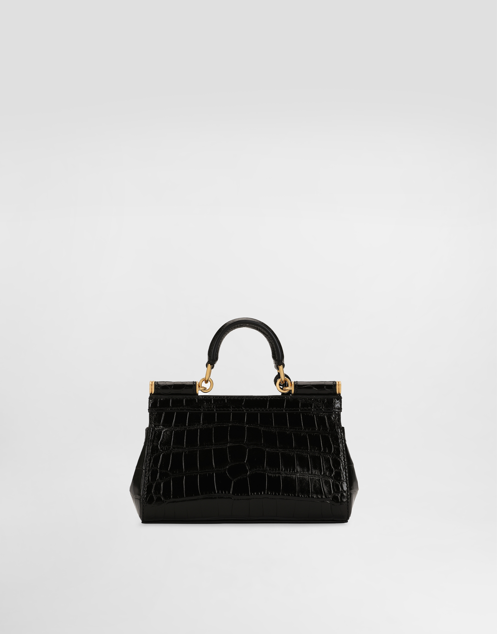 Elongated Sicily handbag in alligator leather