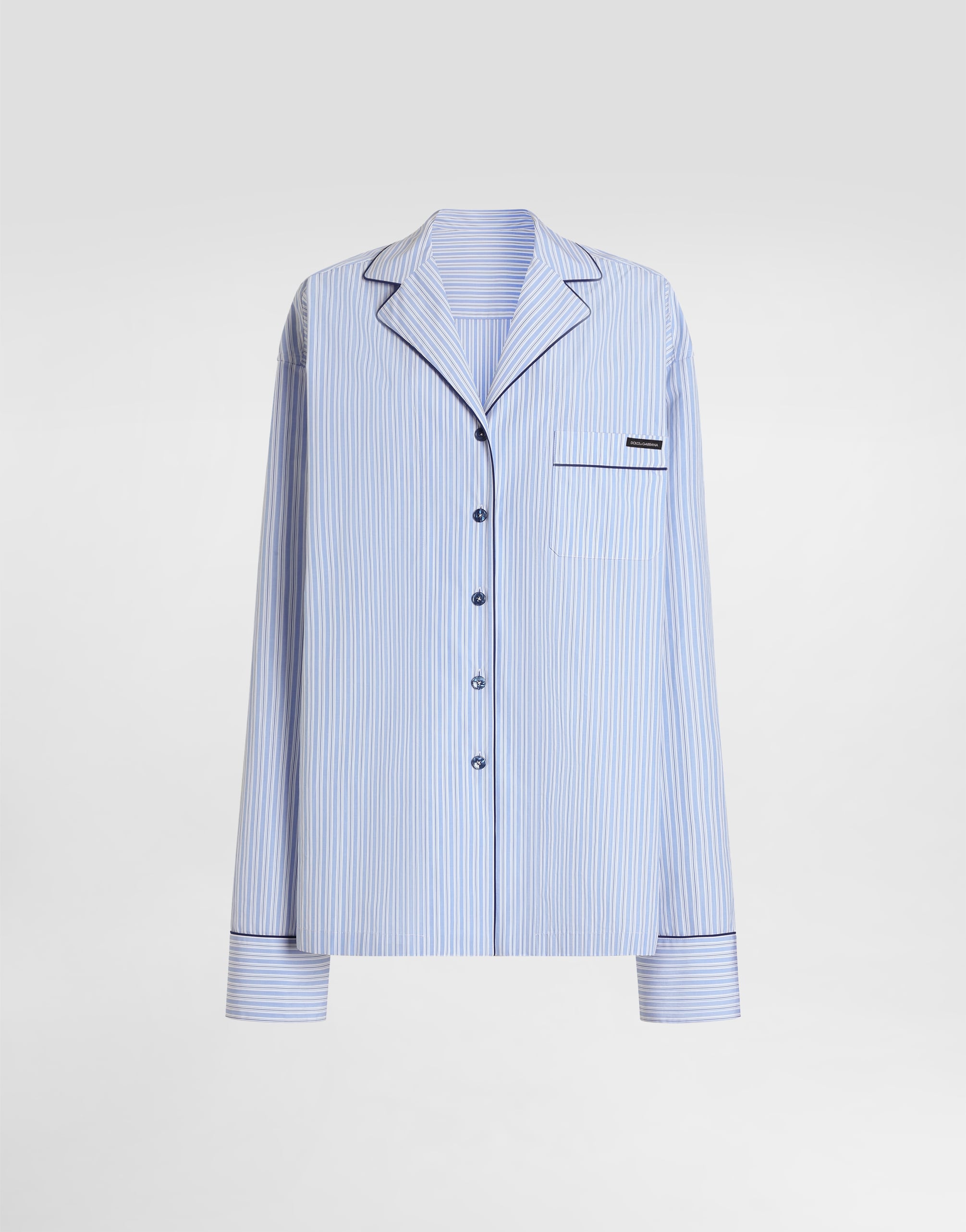 DOLCE&GABBANA ストライプブラウス Striped fabric vanity shirt in Multicolor for Women