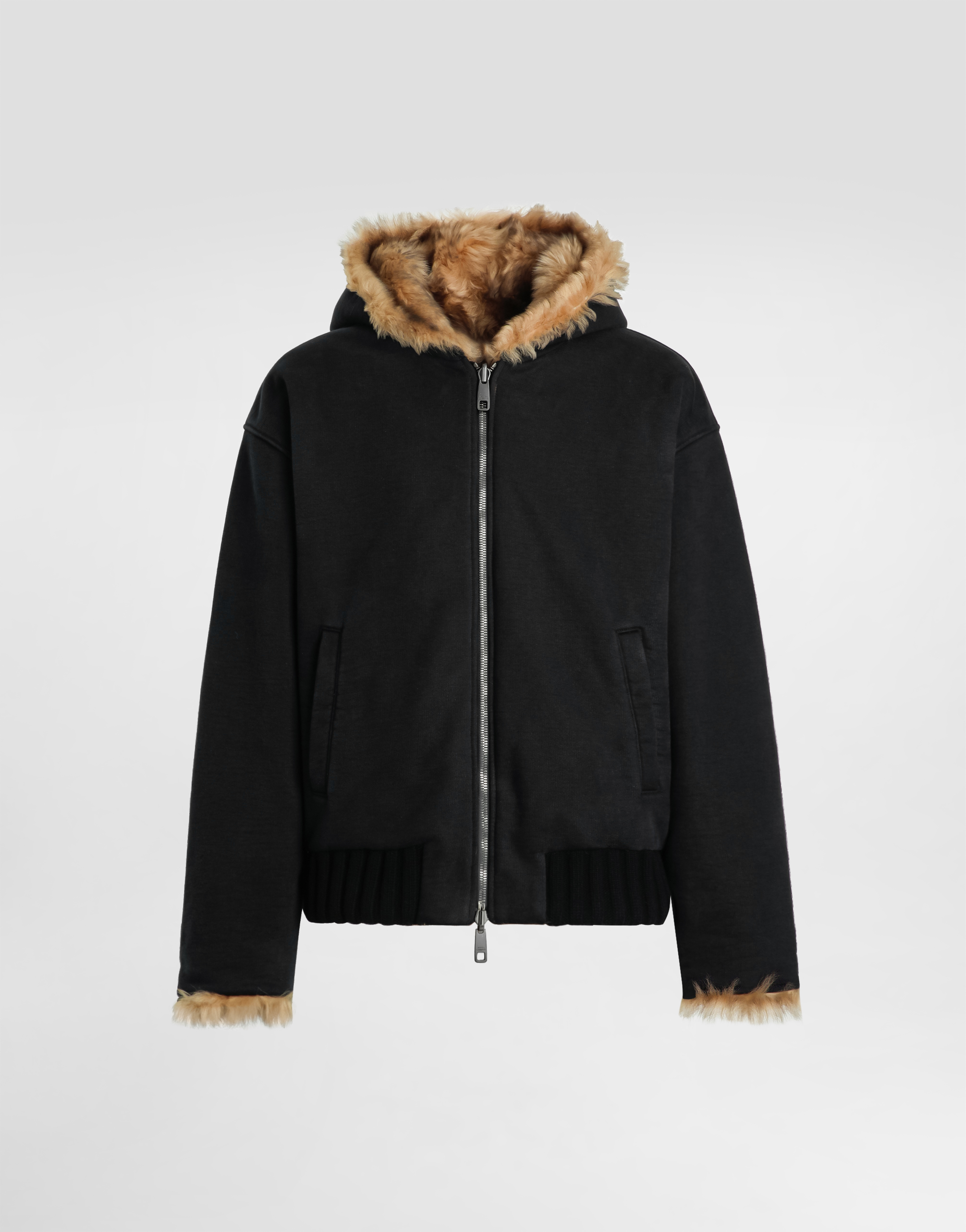 Reversible hooded sweatshirt
