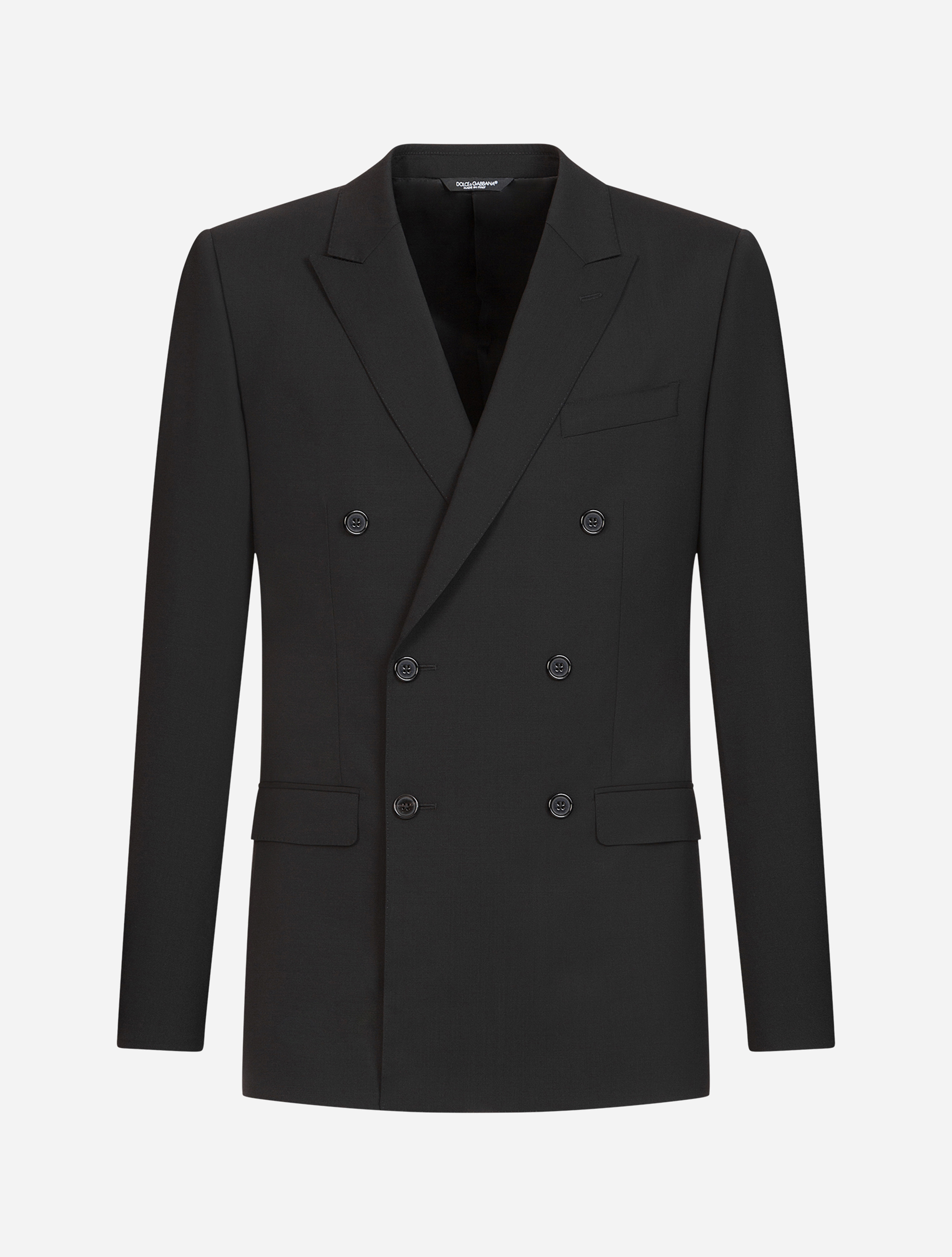 B*i様 D*n様 DOLCE & GABBANA MARTINI ブラックシャ ブラックのメンズ Double-breasted wool Martini-fit suit