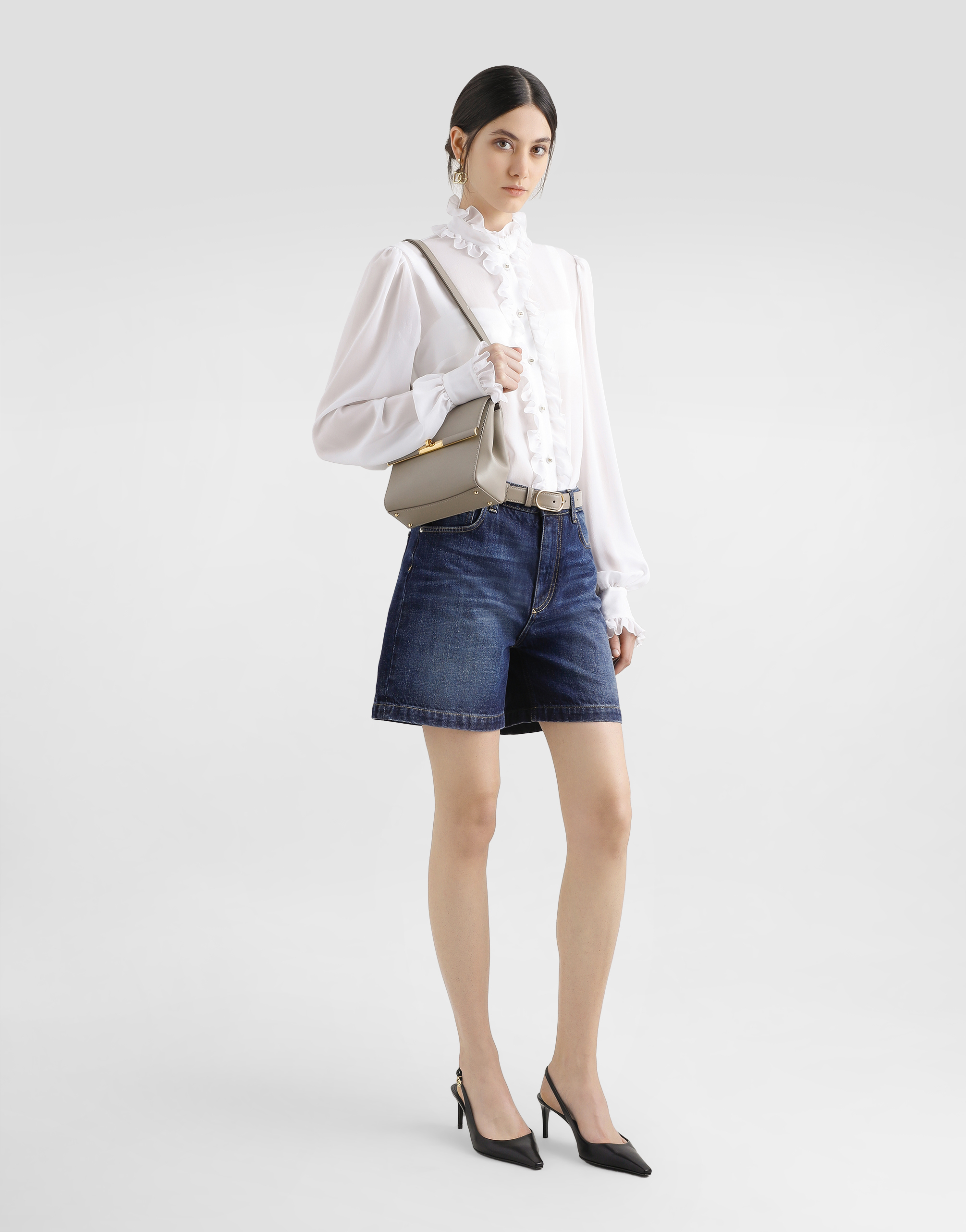 Dolce & Gabbana Marlene Crossbody Bag In Beige