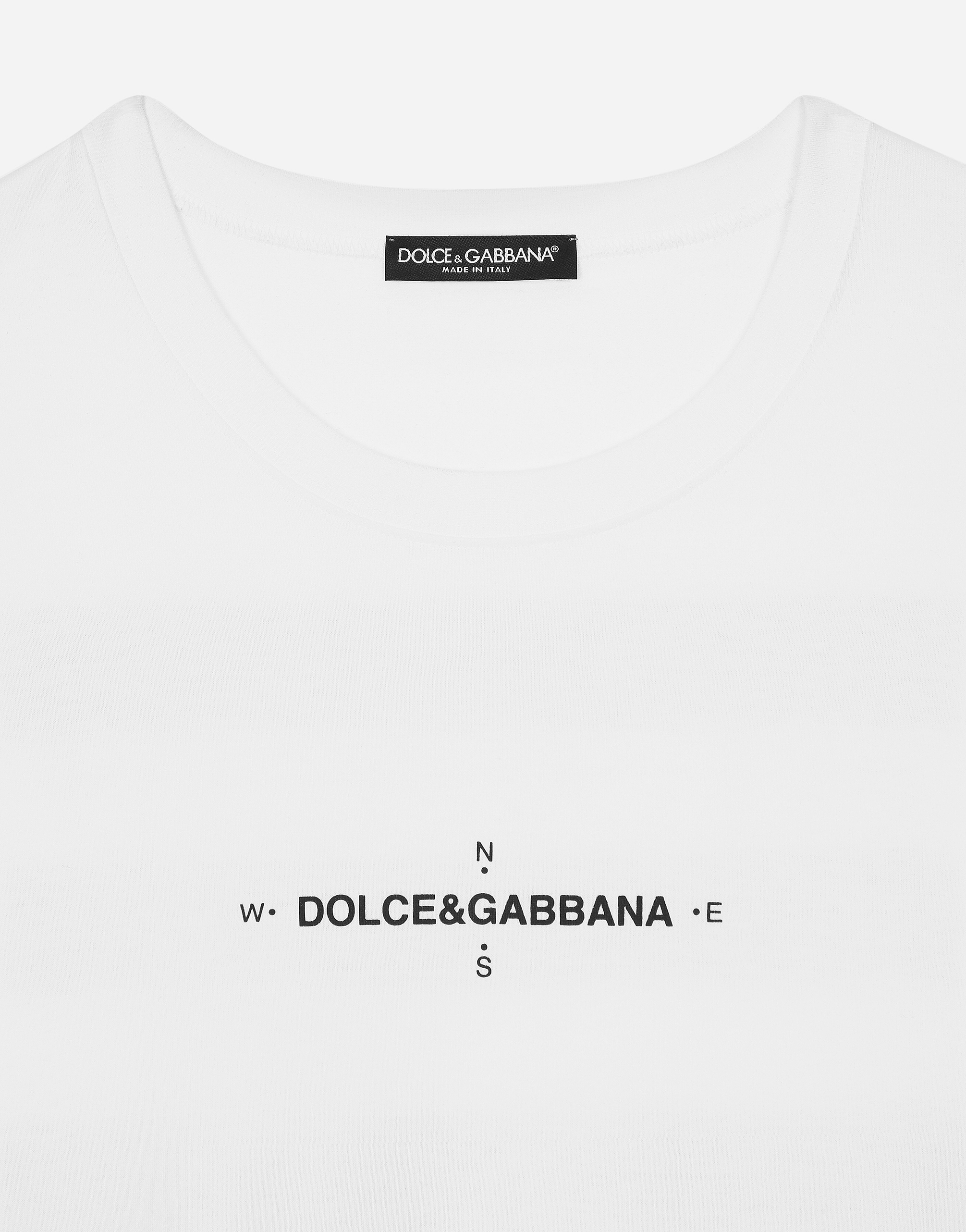 Shop Dolce & Gabbana Short-sleeved Marina-print T-shirt In ホワイト